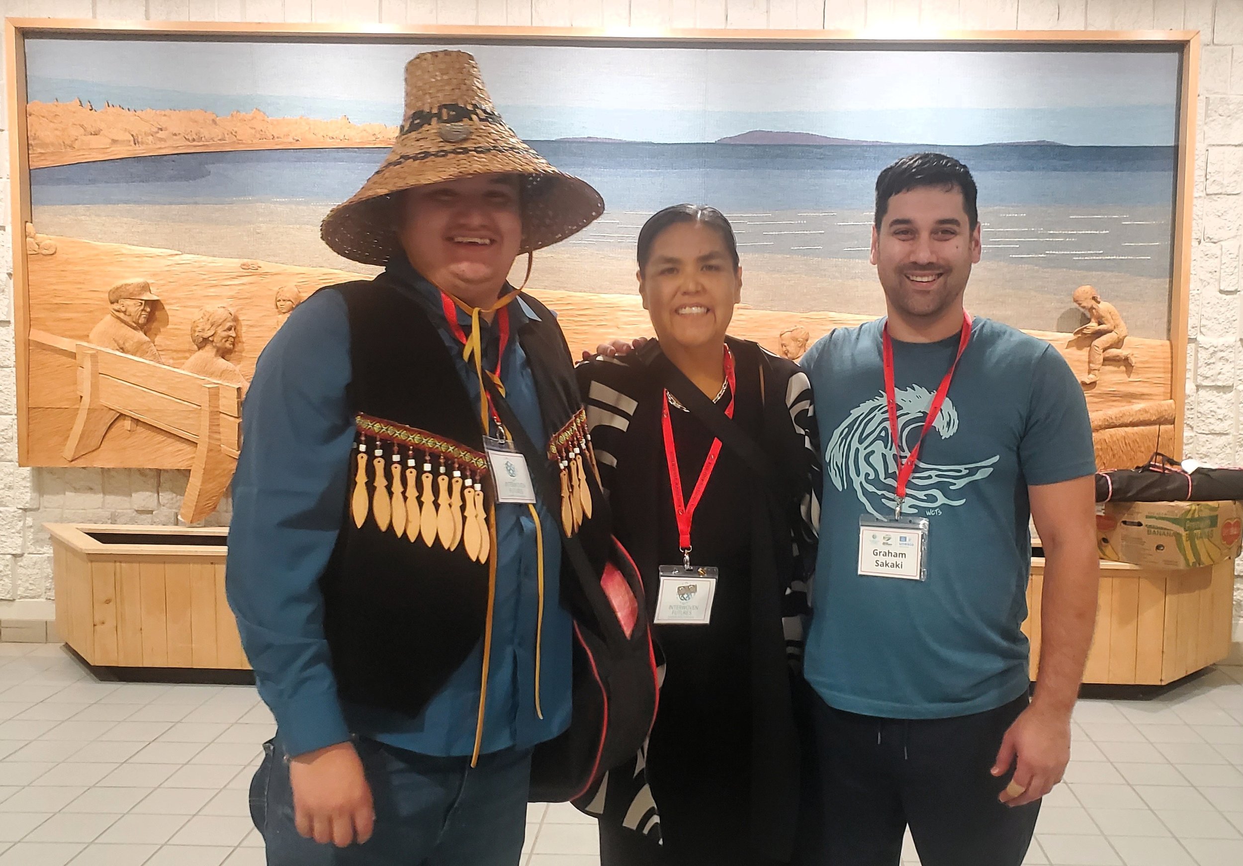 Jonny and Joyce with Graham Sakaki, organizer from Mt. Arrowsmith