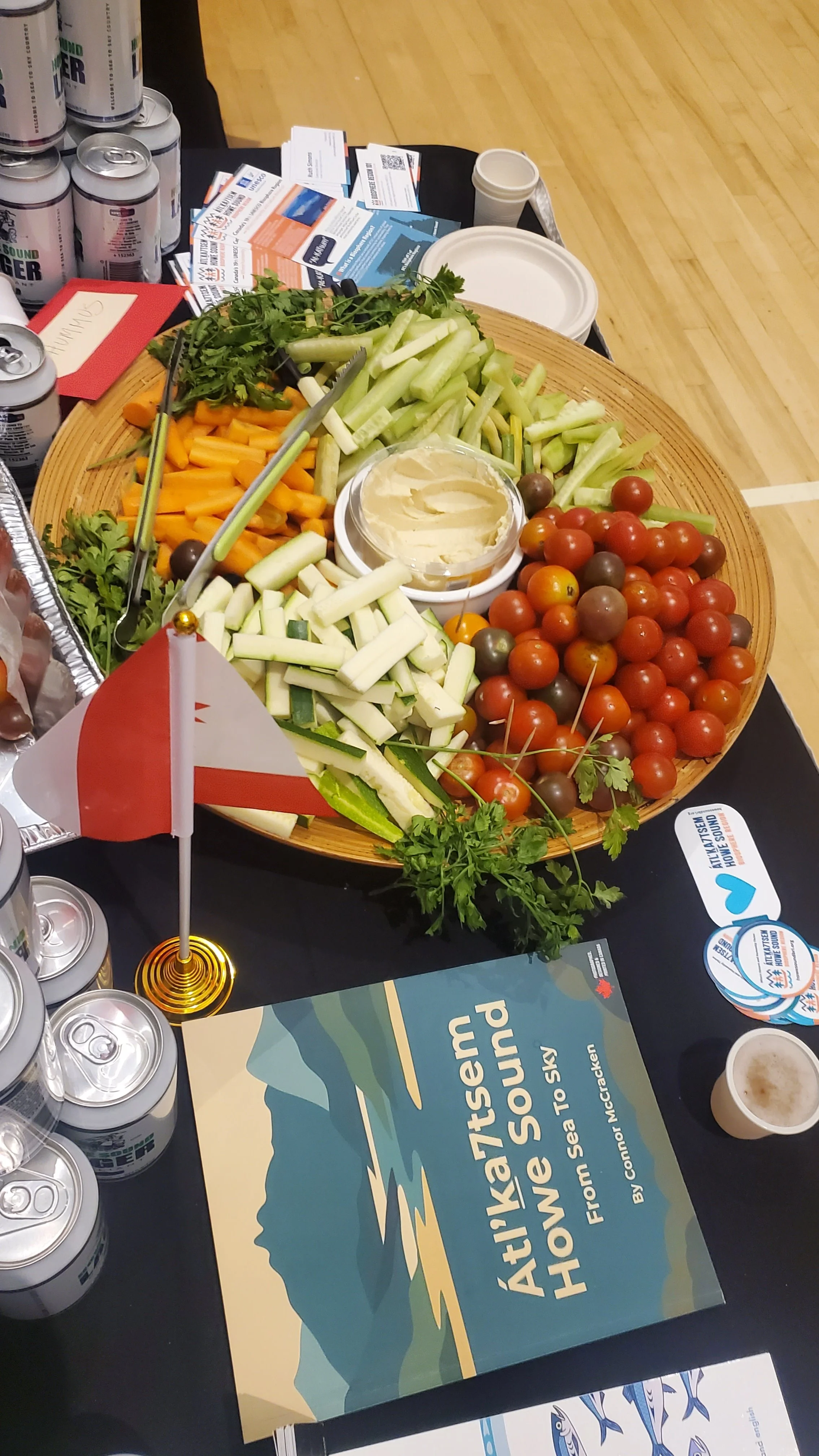Harvest from Squamish School Farm and Howe Sound lager