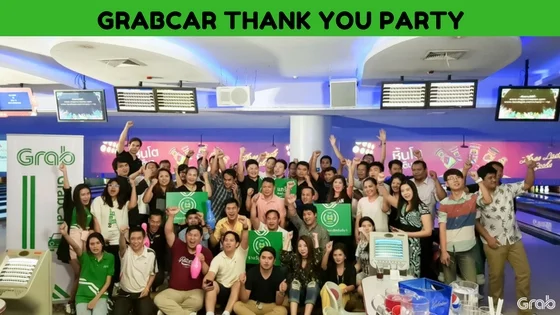 [GrabCar] Thank You Party กิจกรรมขับสนั่นลั่นเมือง แทนคำขอบคุณด้วยใจจาก Grab