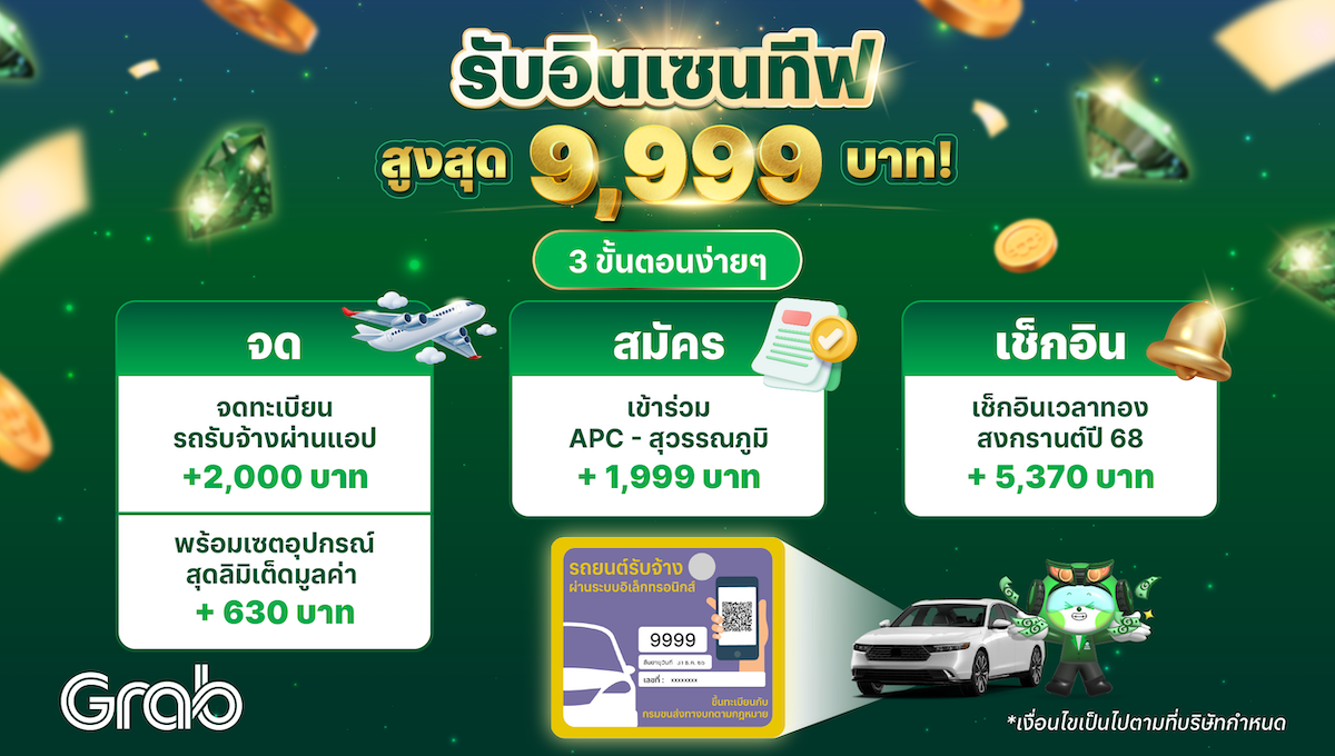 [กรุงเทพฯ🚗] จด สมัคร เช็กอิน 3 ขั้นตอนง่ายๆ รับสูงสุด 9,999 บาท
