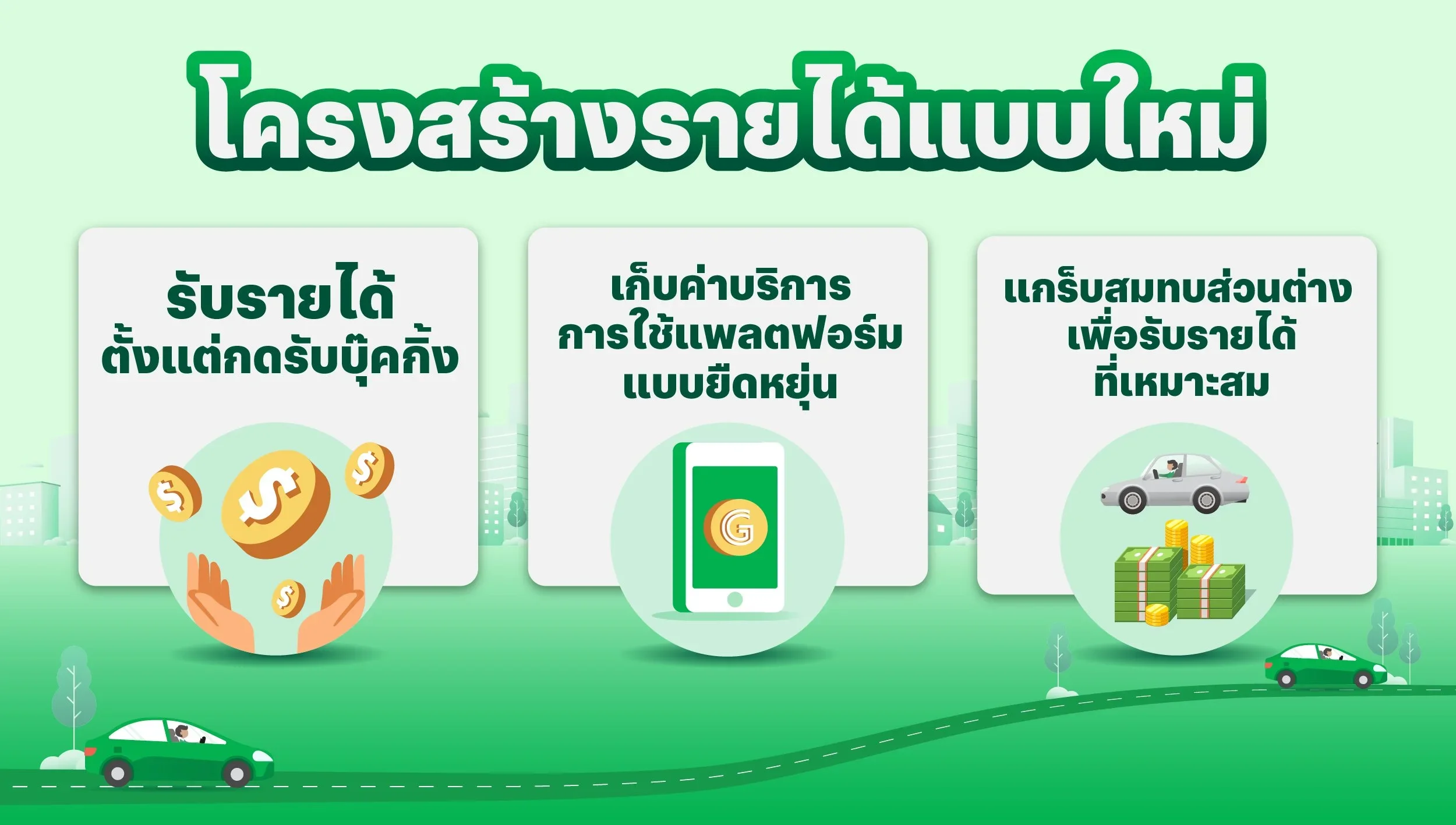 [ต่างจังหวัด🚗] โครงสร้างรายได้แบบใหม่! 