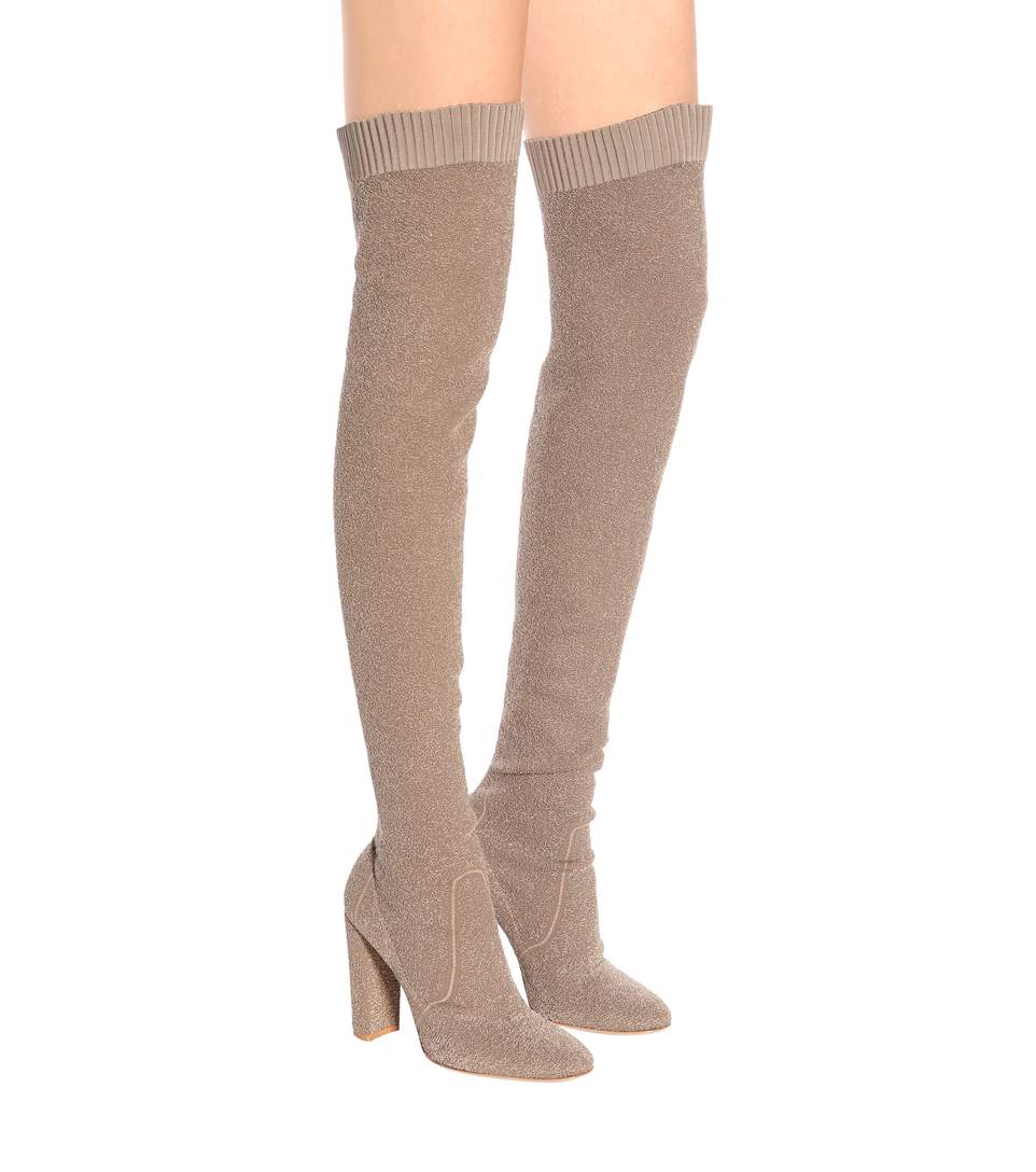 GIANVITO ROSSI Isa knit over-the-knee boots