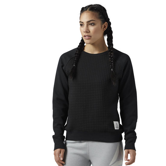 WOMEN TRAINING ELEMENTS QUILTED CREW