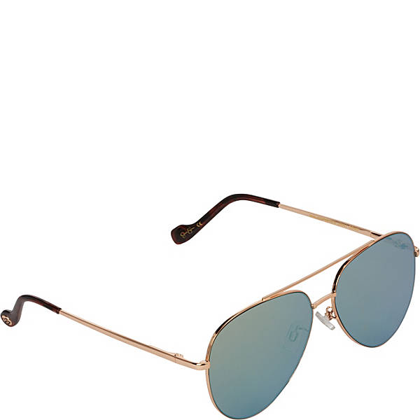 Jessica Simpson Aviator with Flat Lens Sunglasses