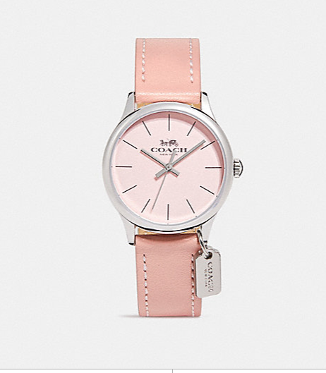 RUBY LEATHER STRAP WATCH