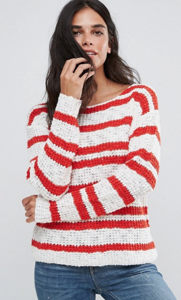 Blend She Gilli Striped Knit Sweater