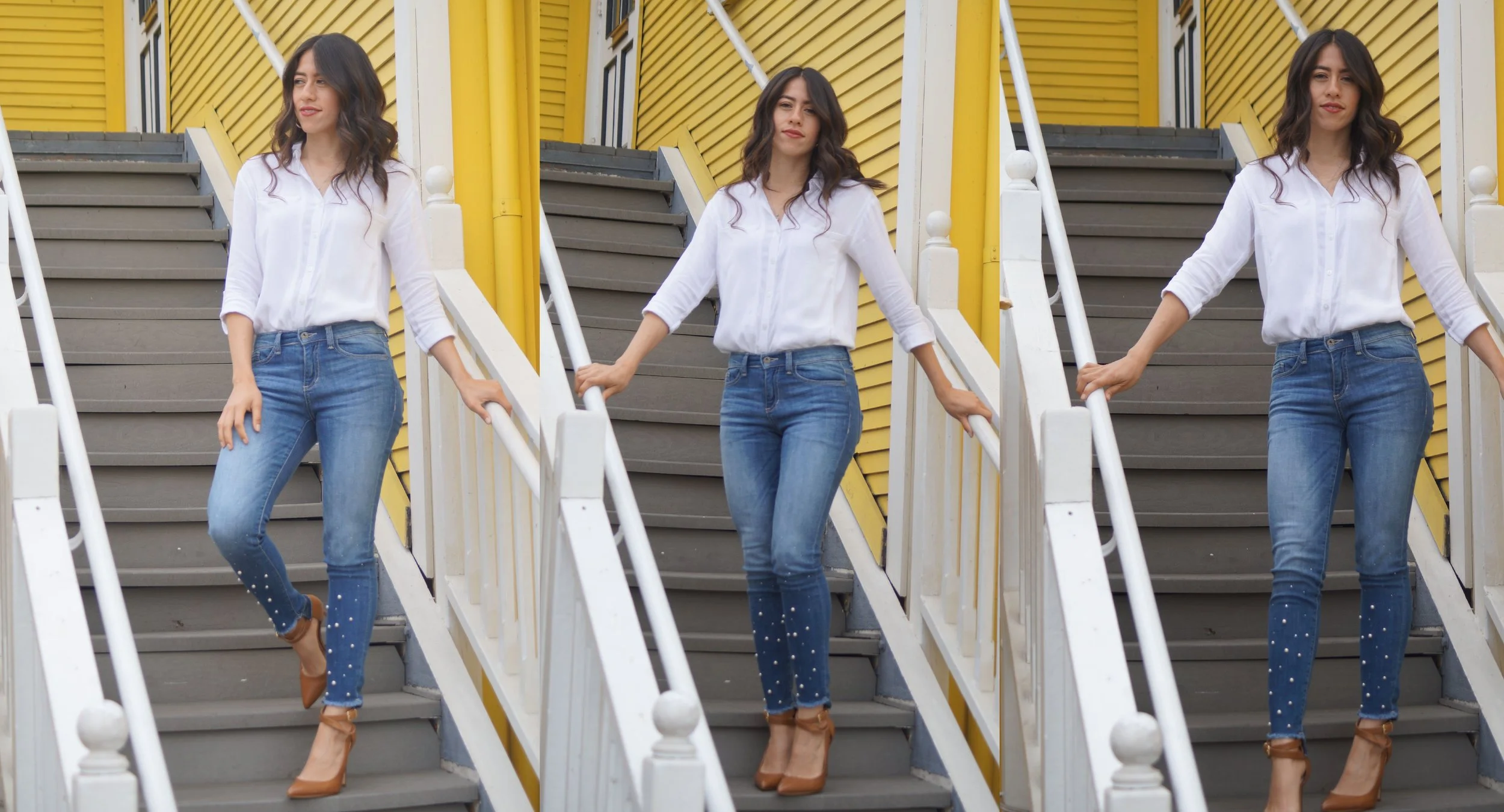 I got pearls on my jeans