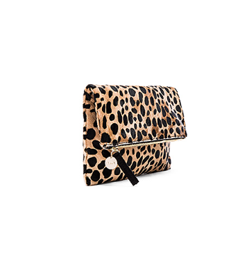 FOLDOVER CALF HAIR CLUTCH CLARE V. Clare V.