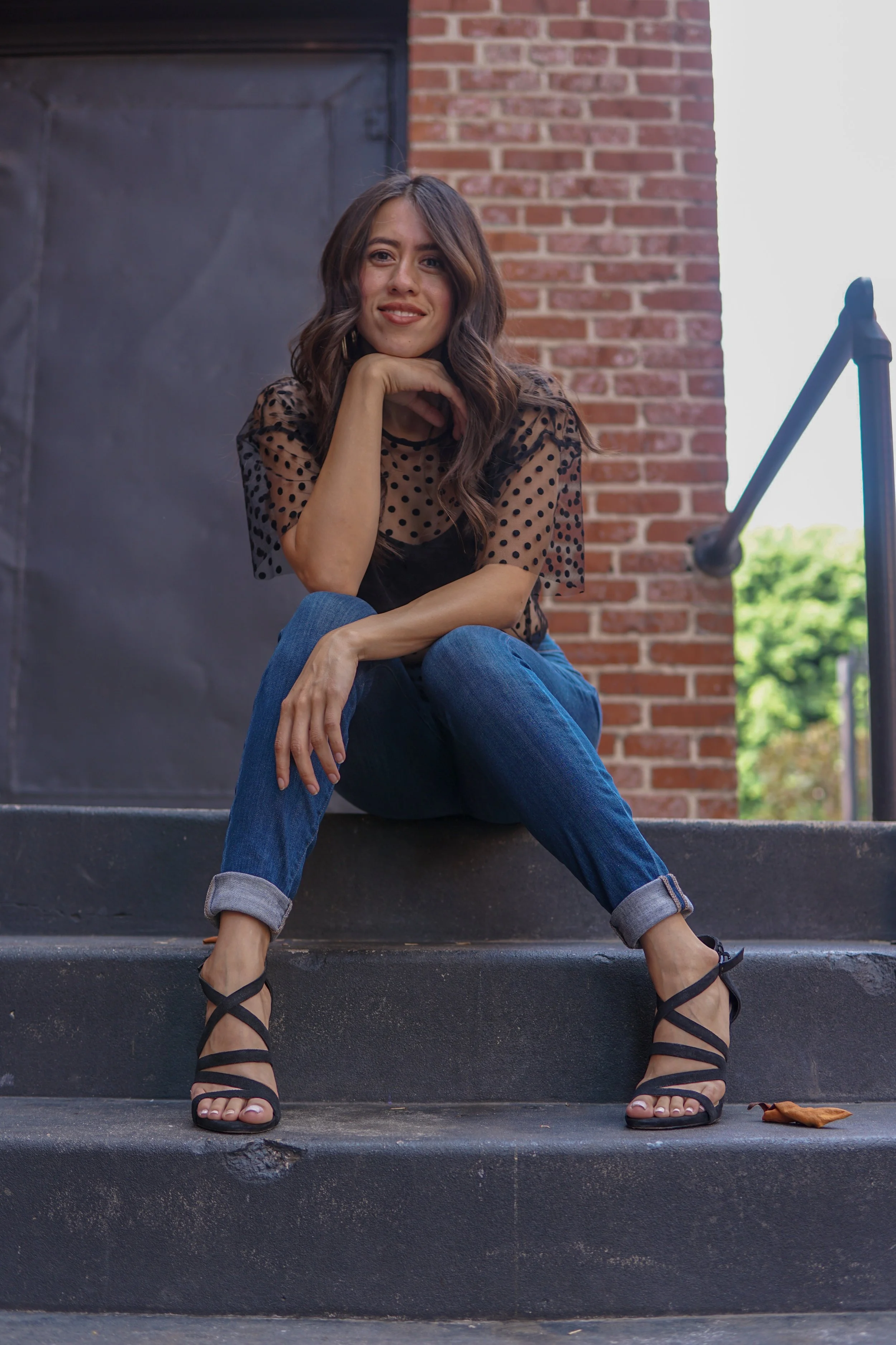 Polka Dots &amp; J Brand Jeans