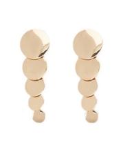 Tiered Disc Drop Earrings 