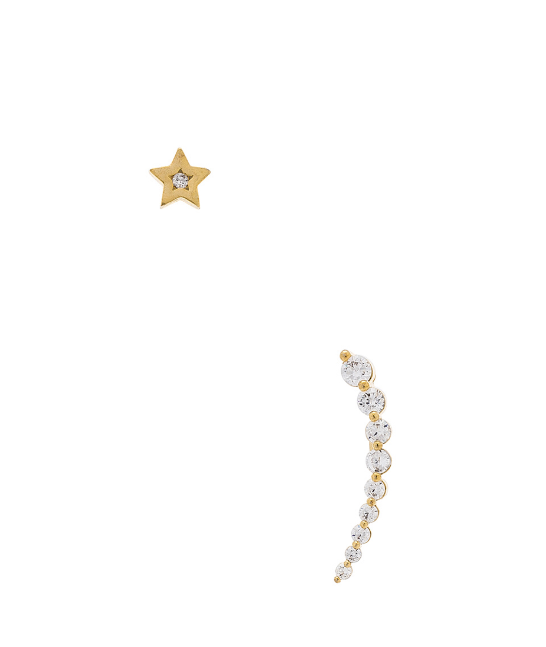 Shooting Star Crawler Earrings