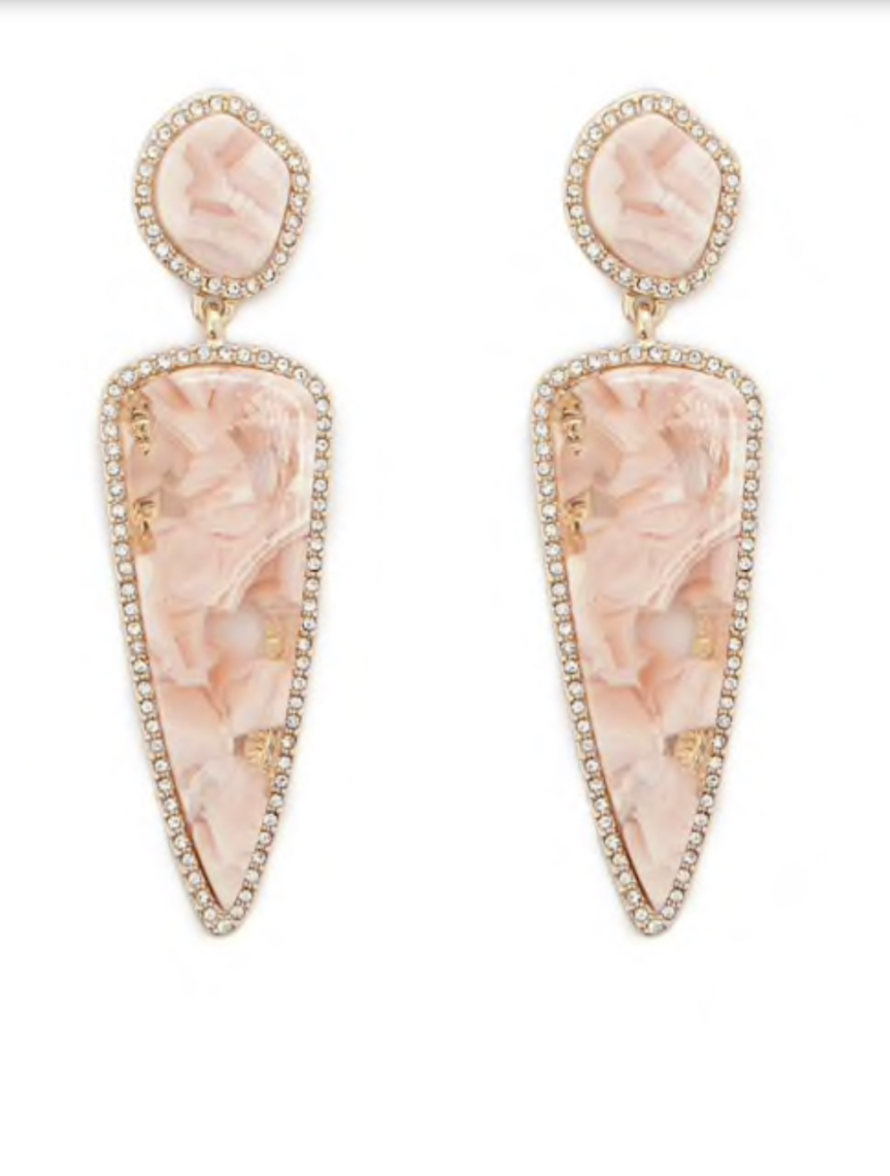 Rhinestone Drop Earring