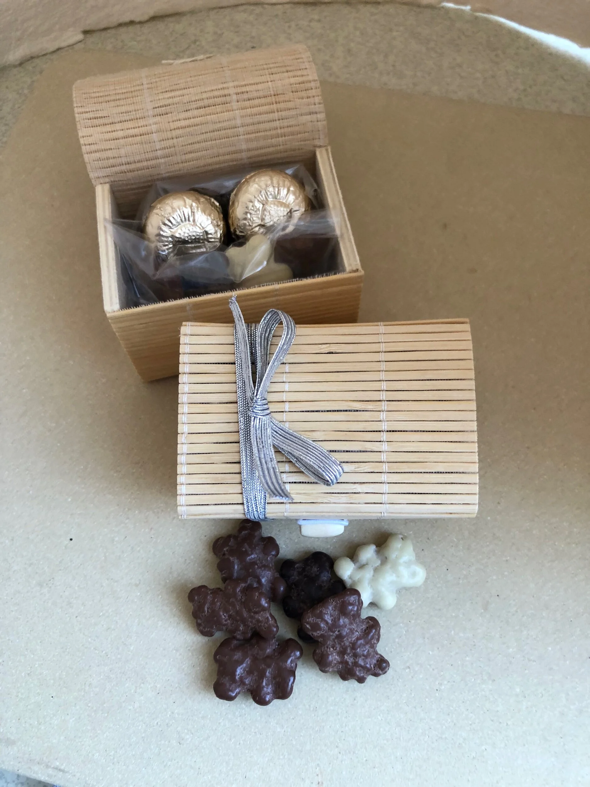mini bamboo boxes