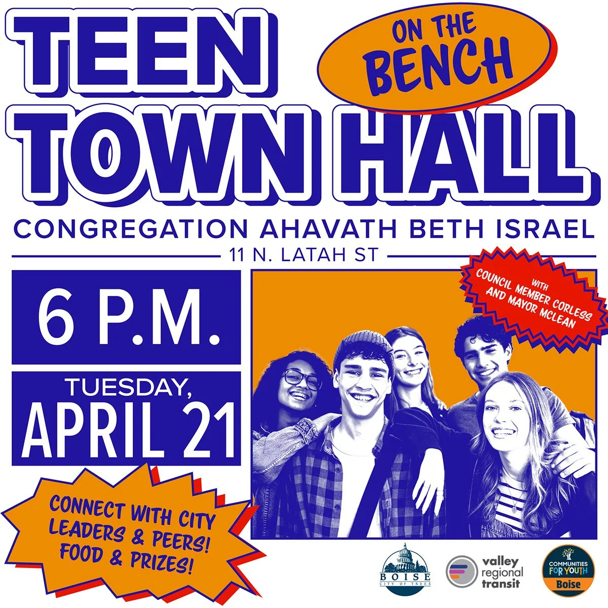Teen Town Hall: On the Bench