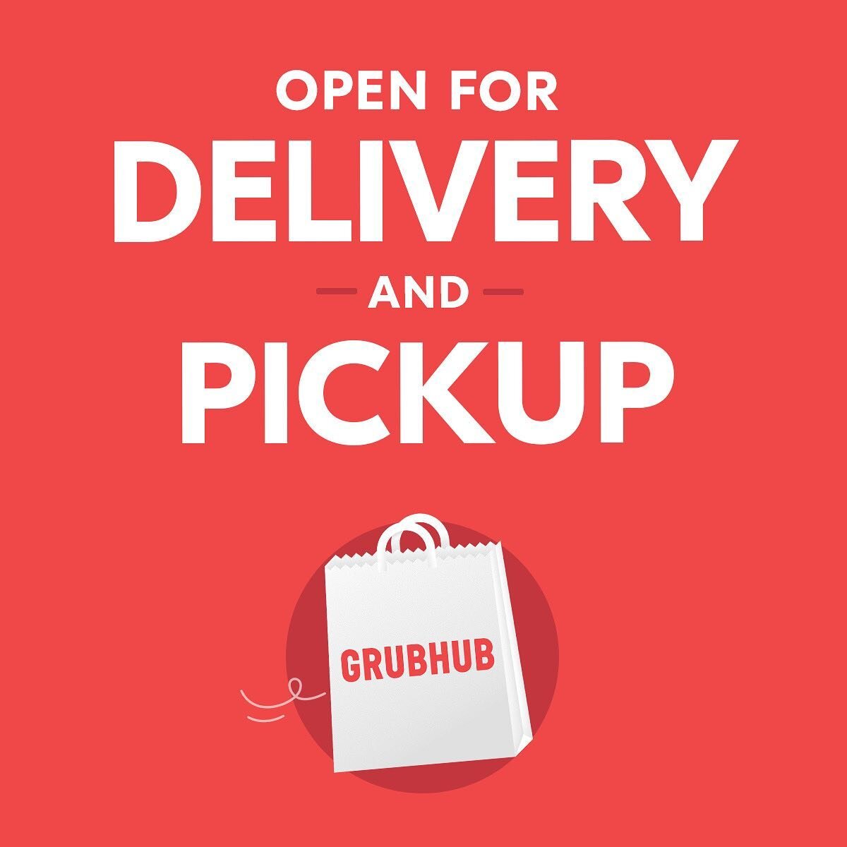 Order via GRUBHUB!!!