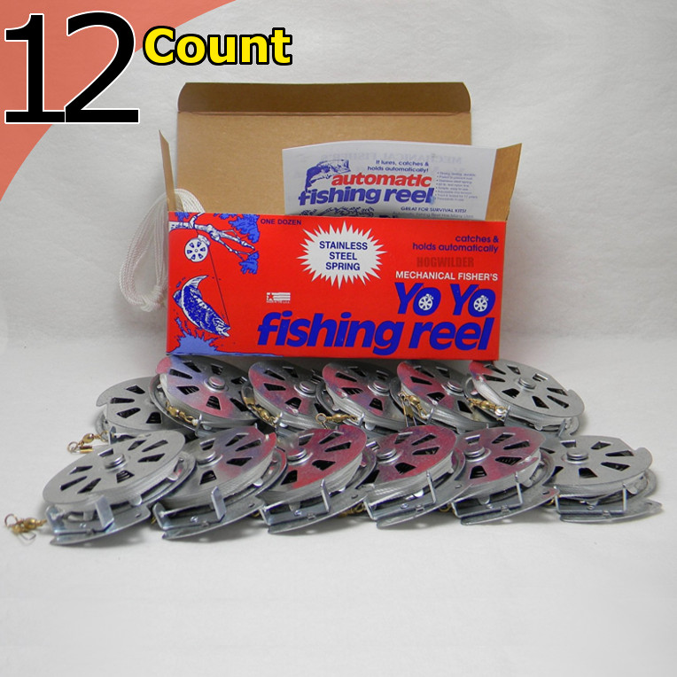12 Count - Mechanical Fishing Reel