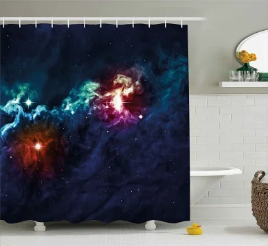 Space Shower Curtain