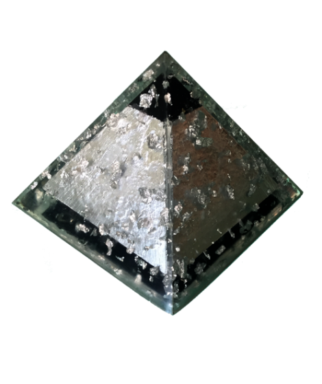 Silver and Shungite Pyramid