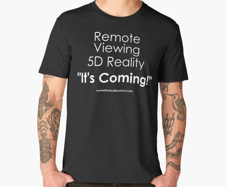Remote Viewing 5D Reality (white) Men's T-shirt