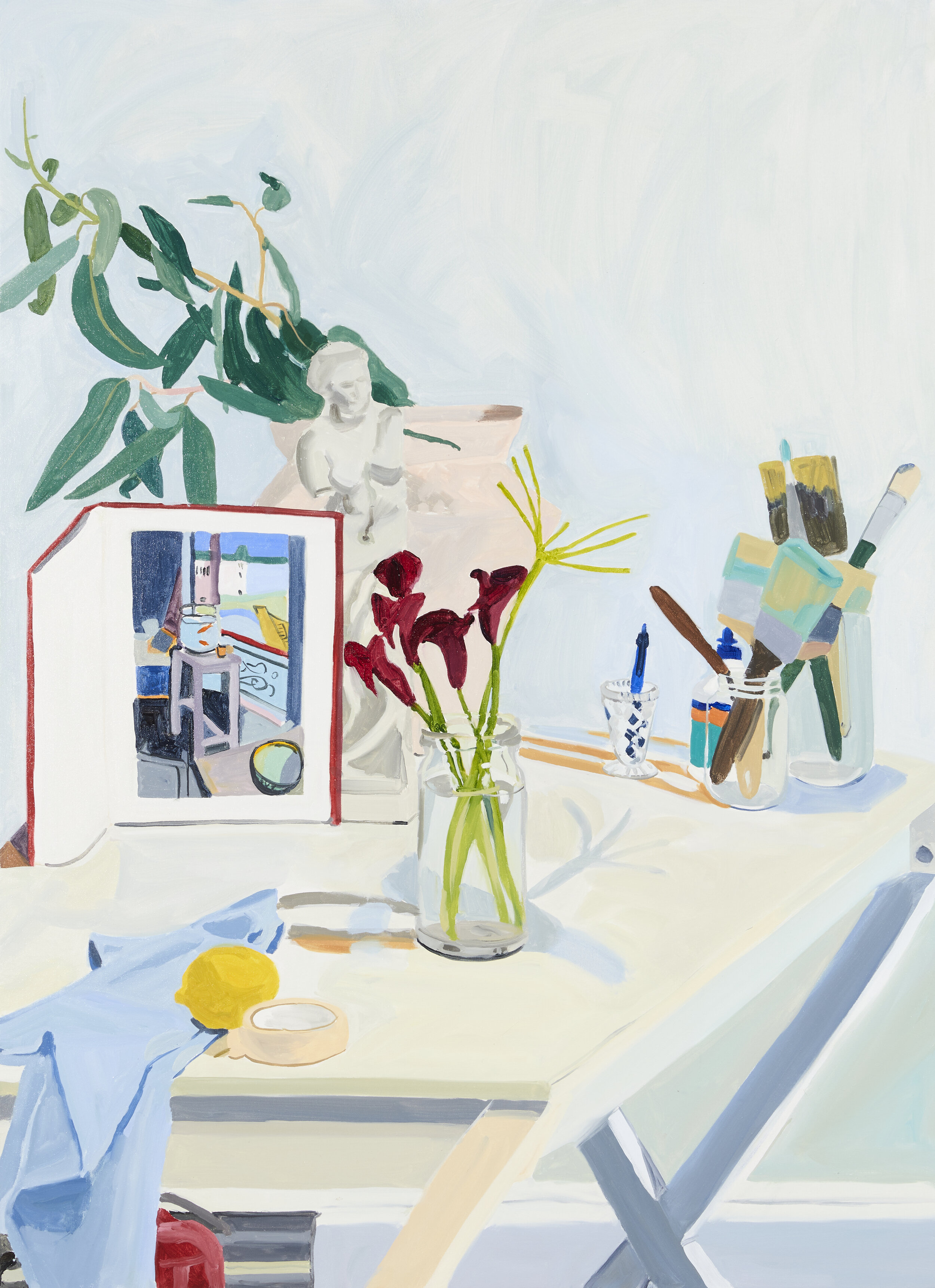   Open window , 2020, oil on canvas, 168 x 122 cm 