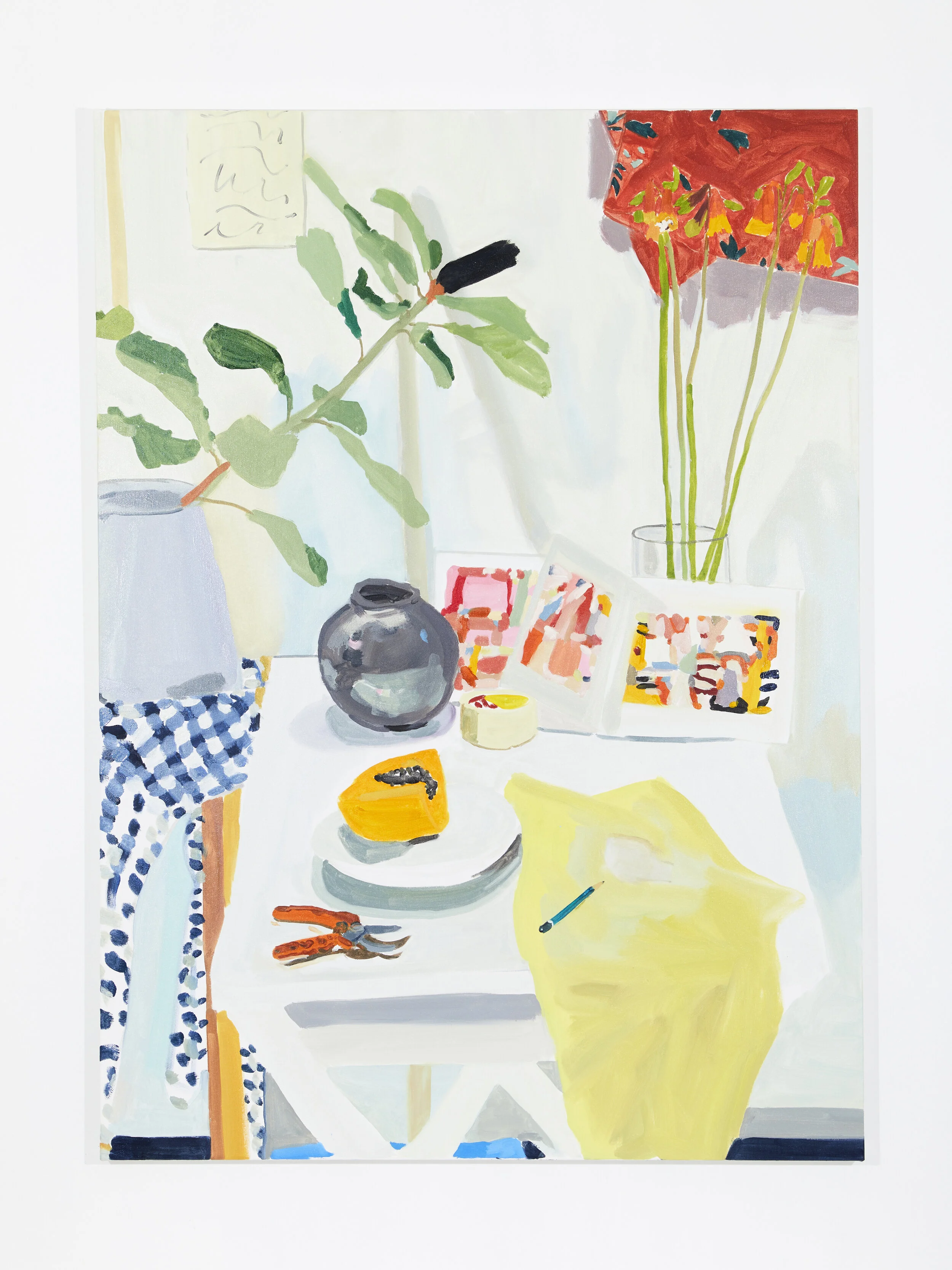   A shared thought , 2020, oil on canvas, 168 x 122 cm 