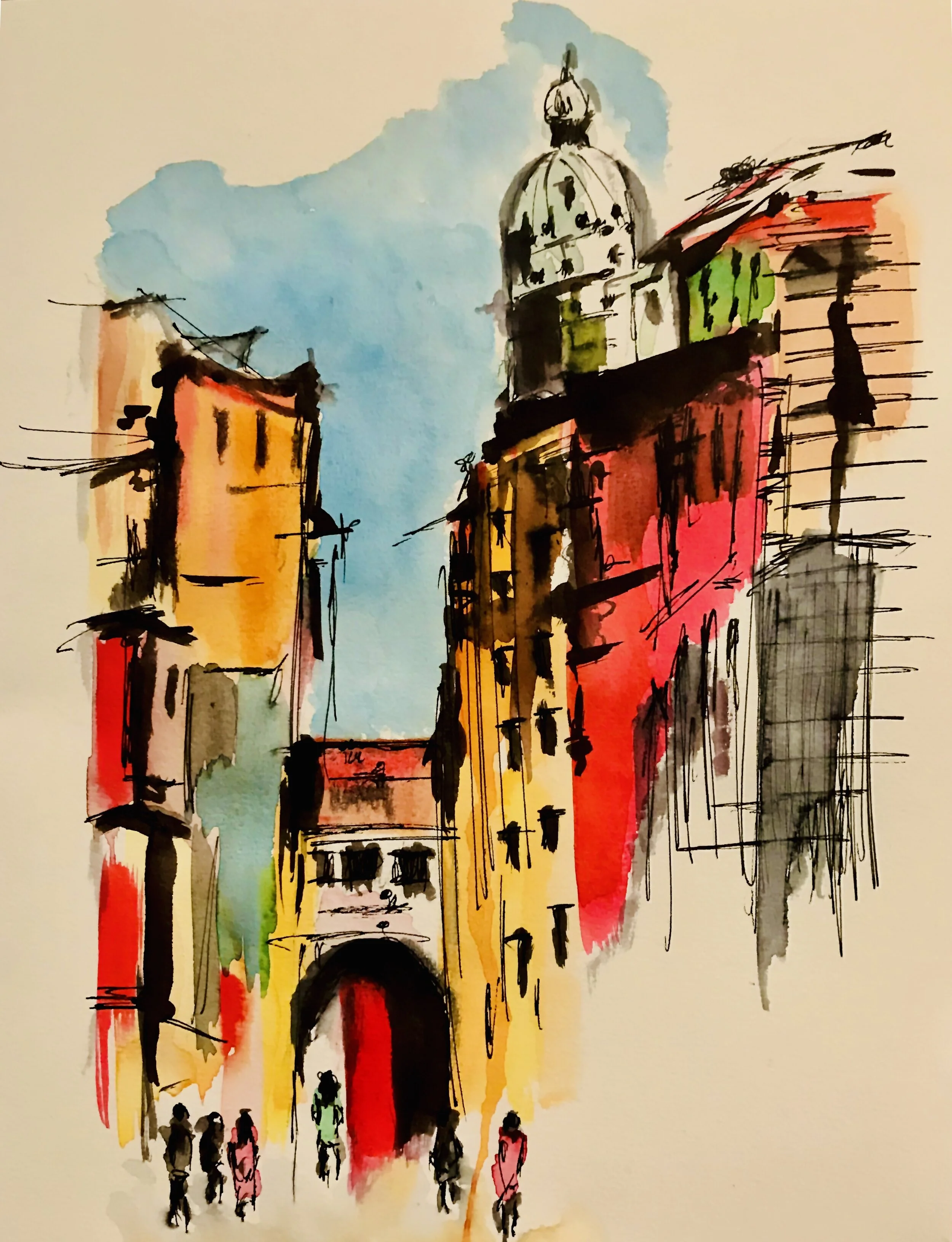 Istanbul Watercolour