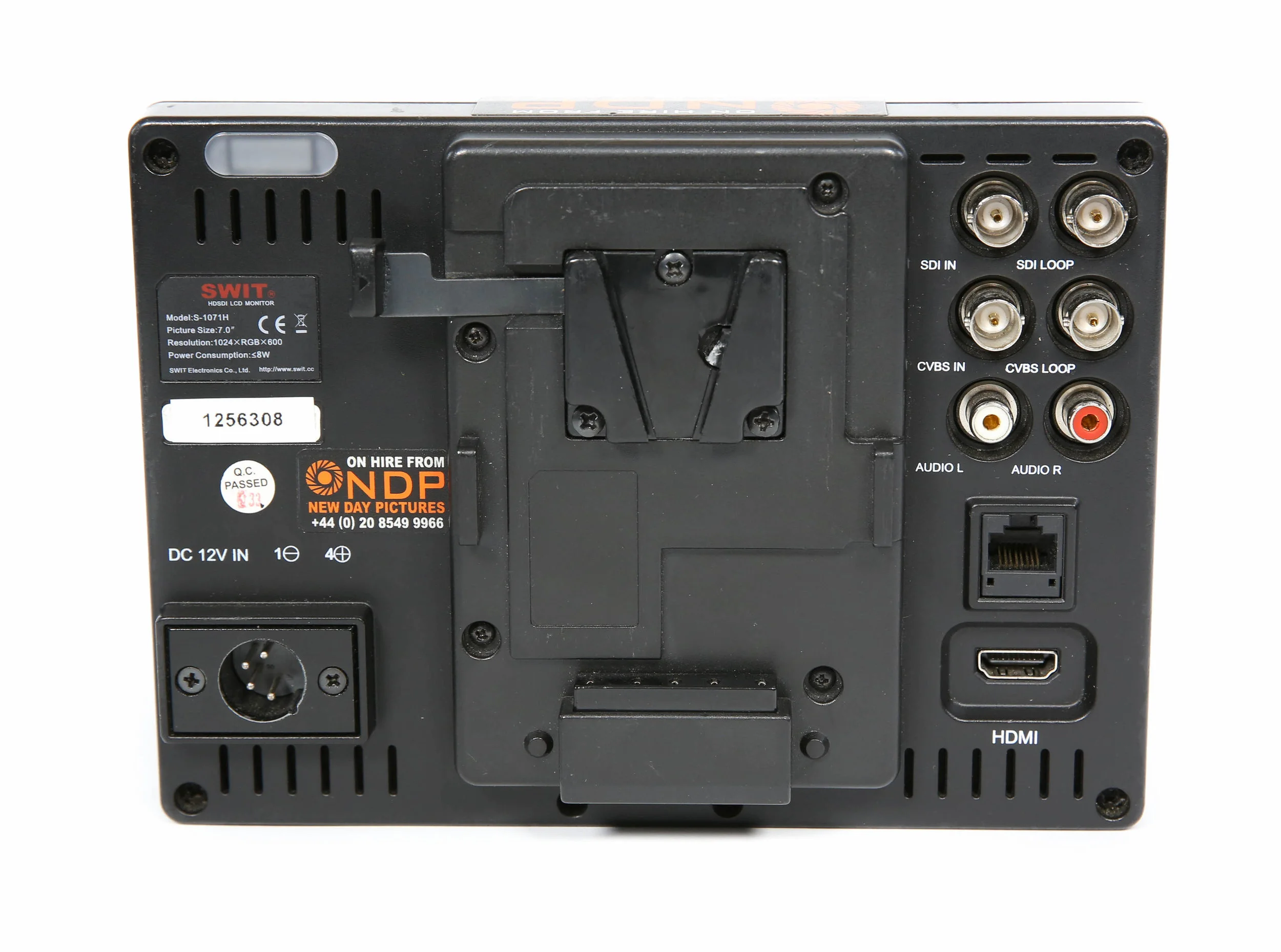 Swit S-1071H - Mains/Battery 7" LCD Monitor Hire