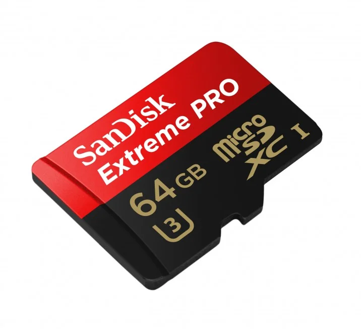 SanDisk Extreme Pro 64GB microSDXC media card Hire