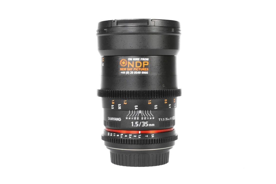 Samyang EF Mount 35mm T1.5 Lens Hire