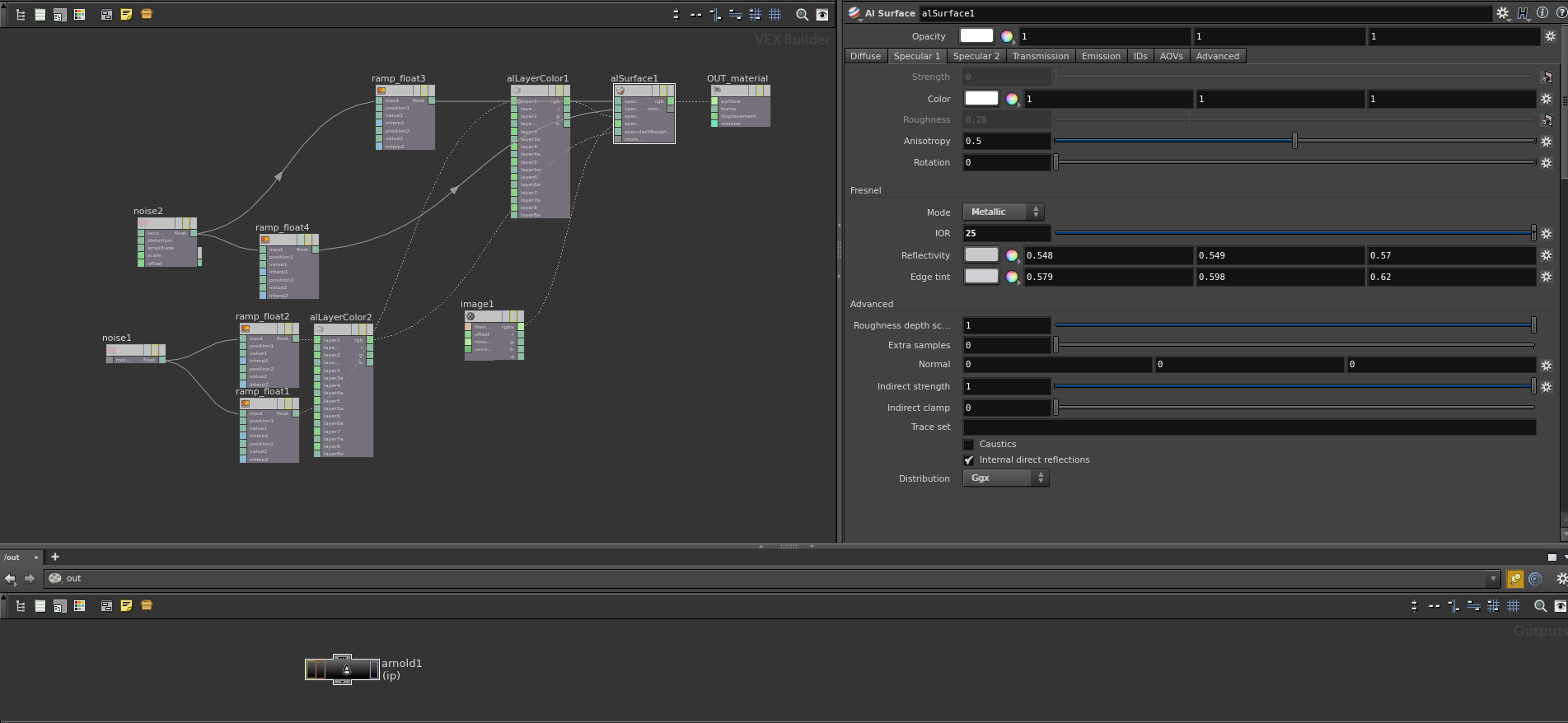  Node tree showing material shading of the Can 