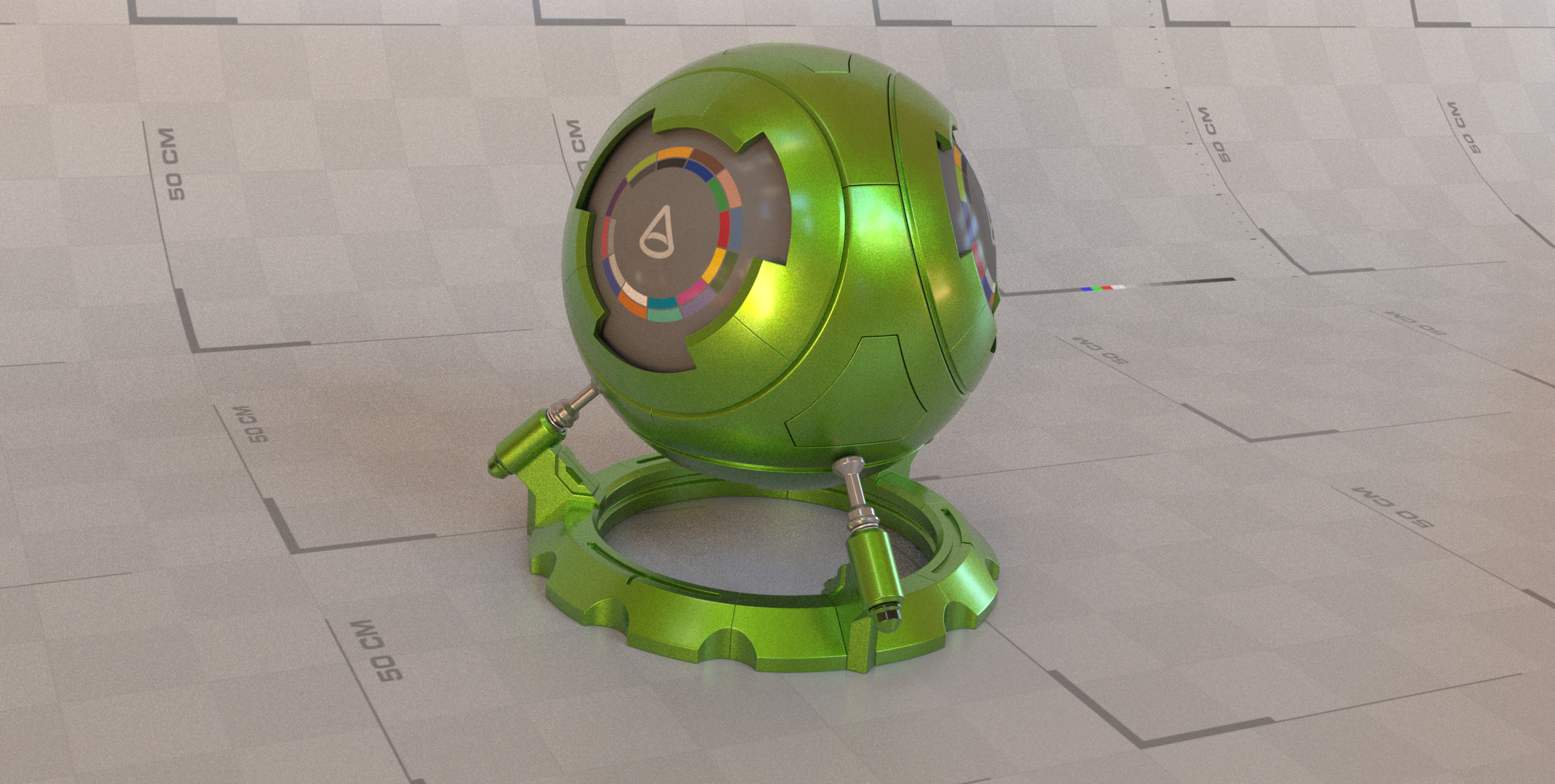 Green Metallic Car Paint