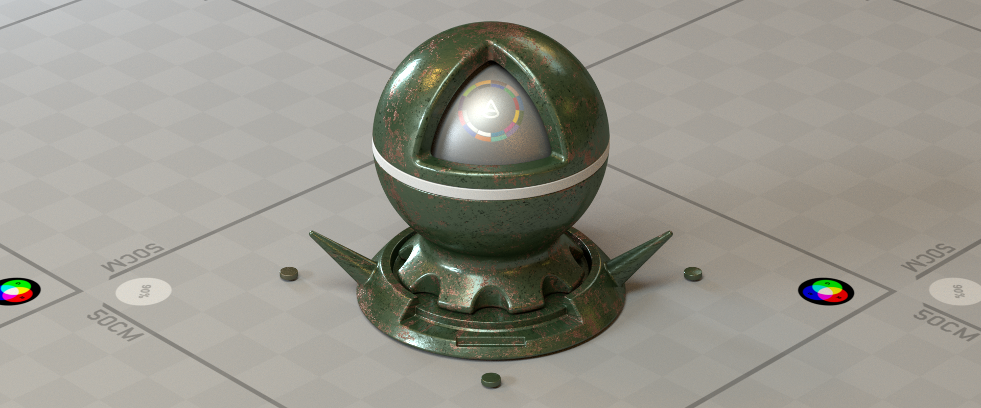 Rusted Green Metal