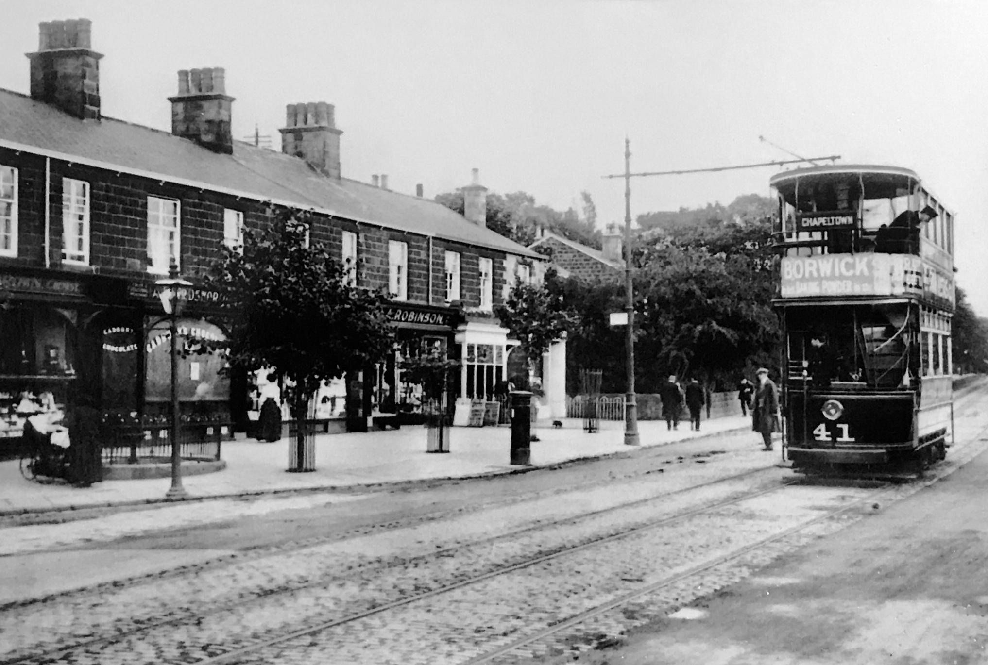 Tram No 41, destination Chapeltown, Otley Road, circa 1910