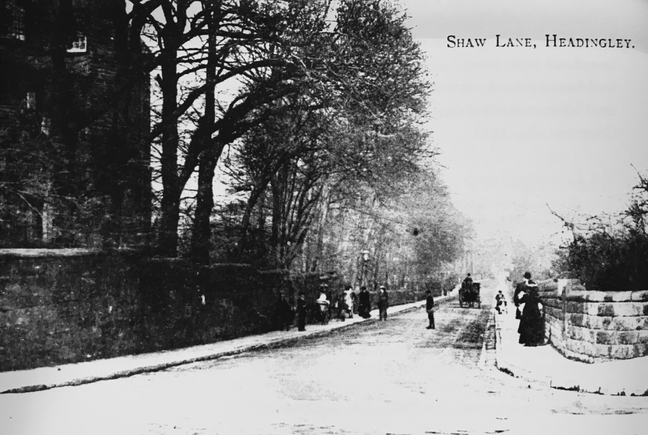 Shaw Lane, from Otley Road, circa 1890