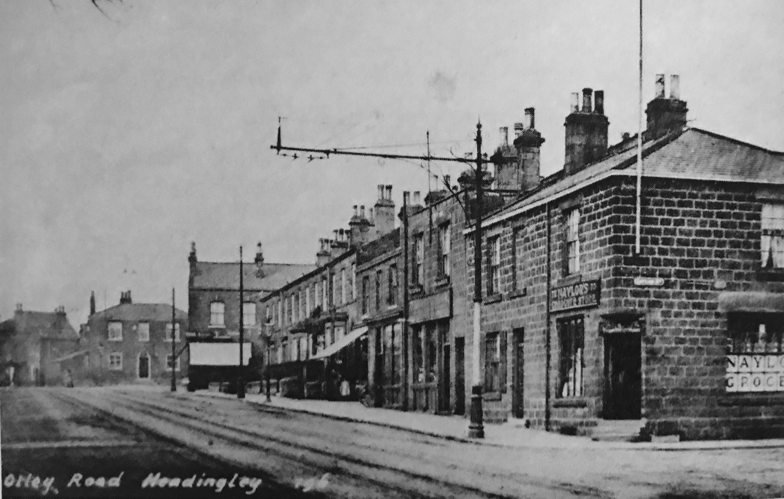 Otley Road, junction with Cottage Road, 1900
