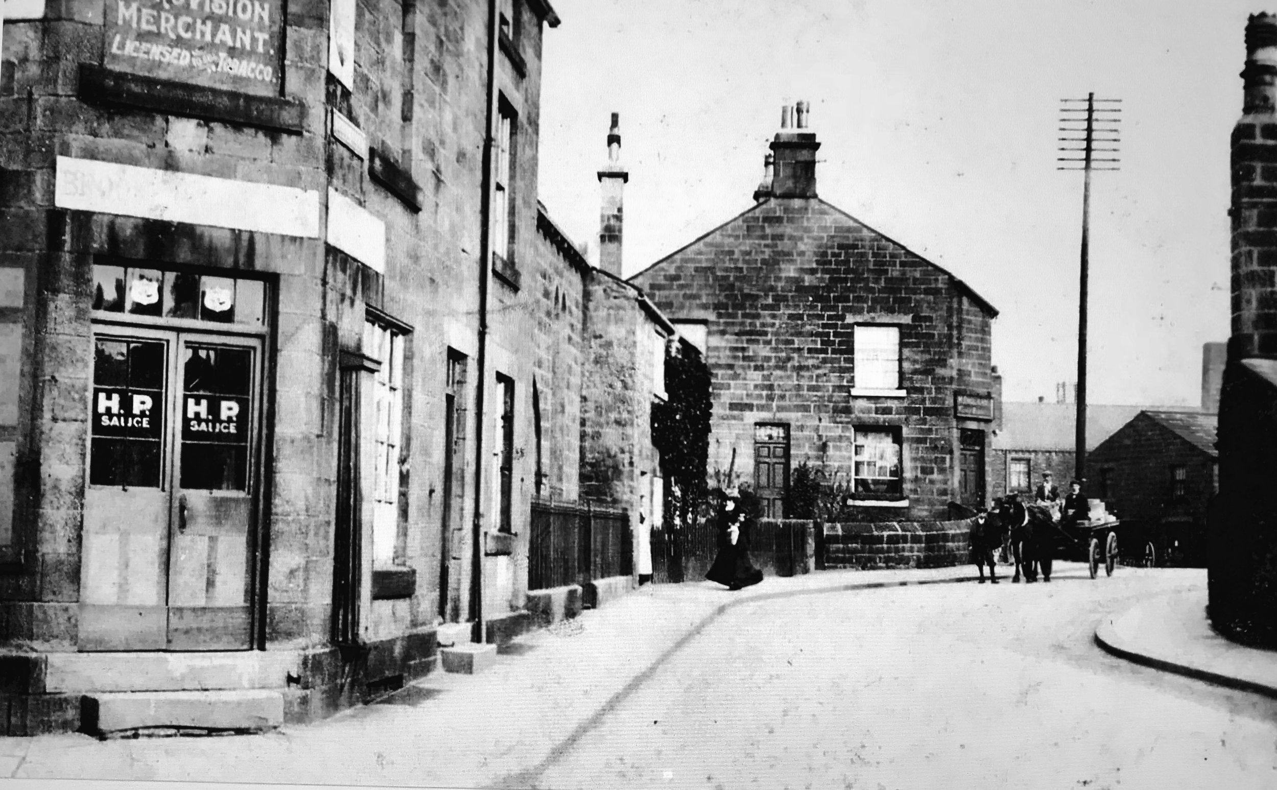 Moor Road, from Weetwood Lane, circa 1890