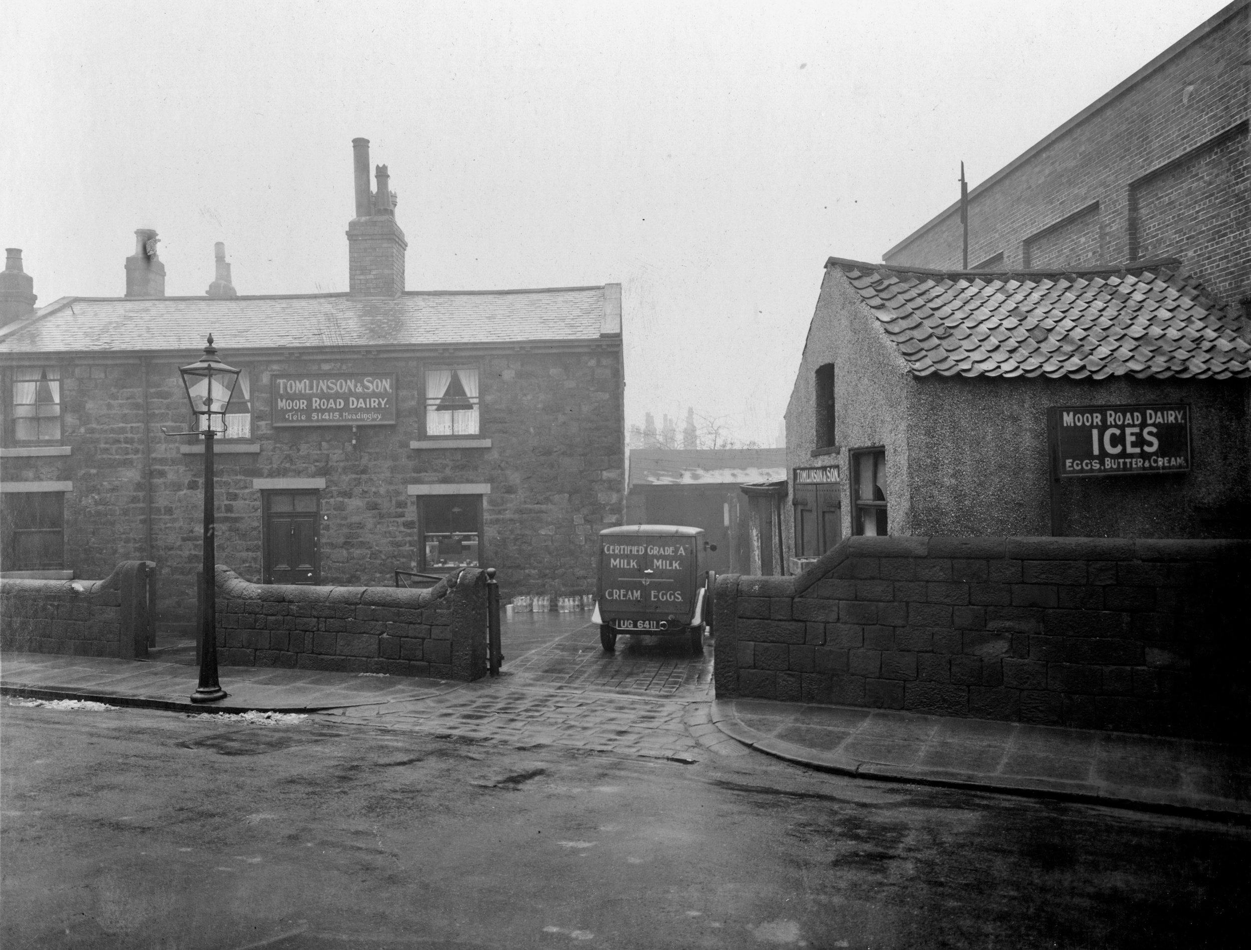 Tomlinson Dairy, Moor Road, 1935