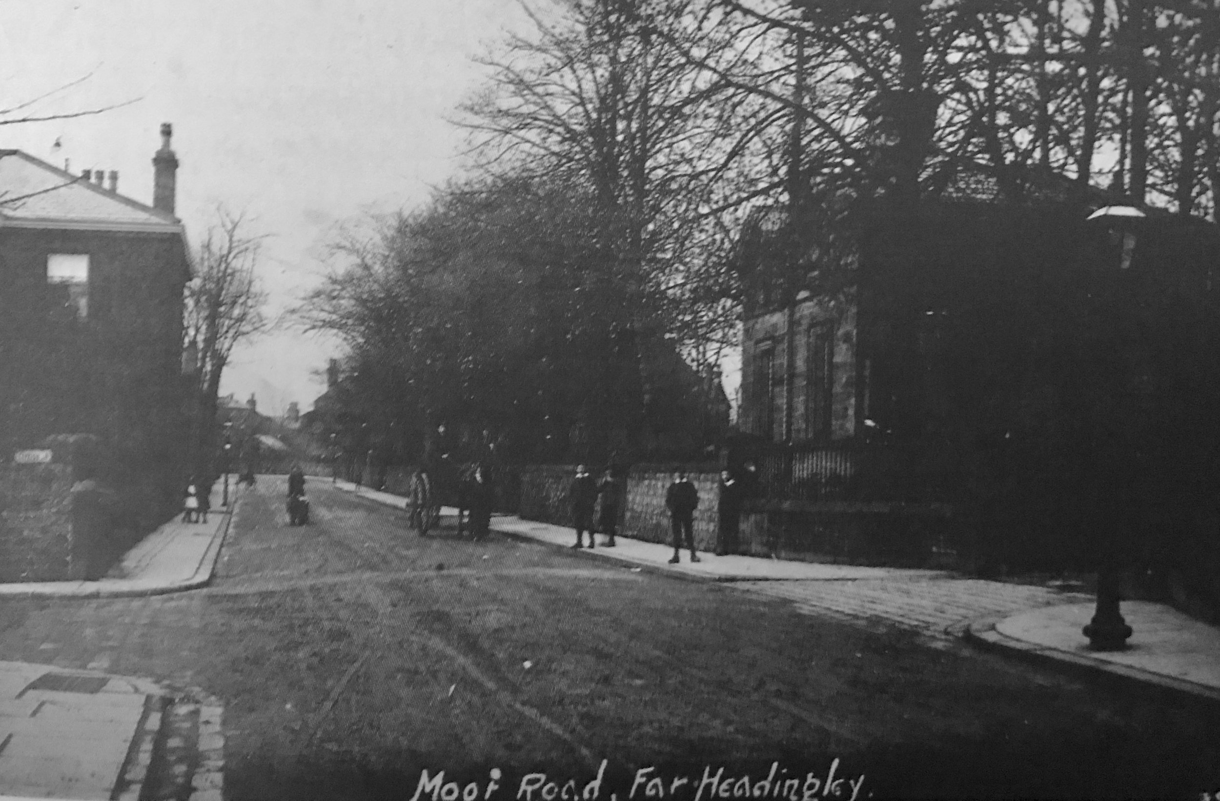 Moor Road, junction with Cottage Road, 1906