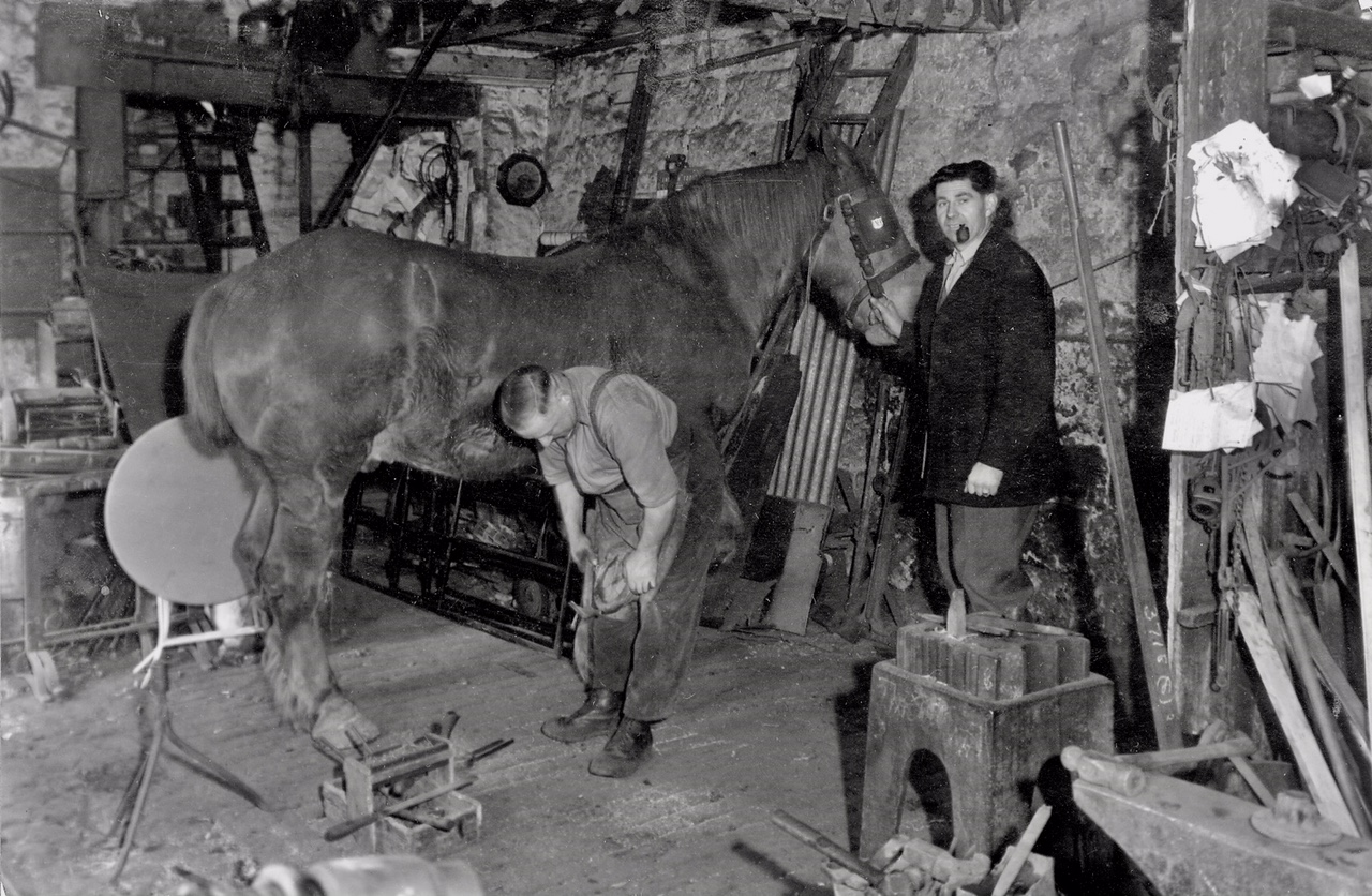 Weetwood Lane Forge with Blacksmith W.A Hartley
