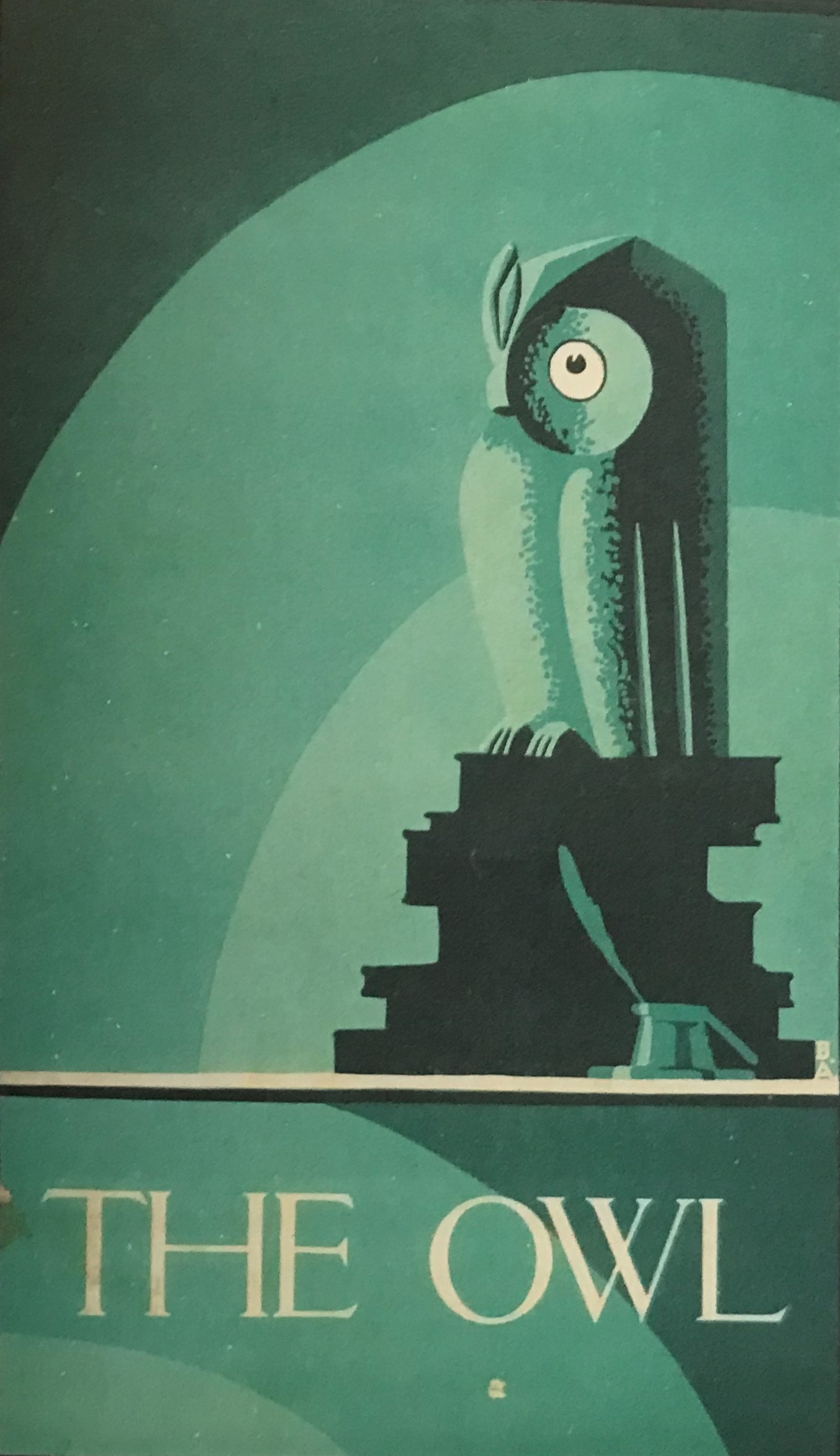 Front cover, The Owl magazine, 1933