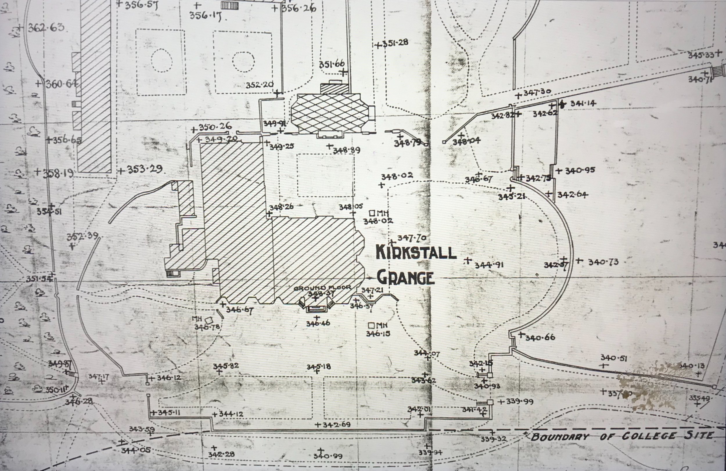 Plan, Kirkstall Grange (detail)