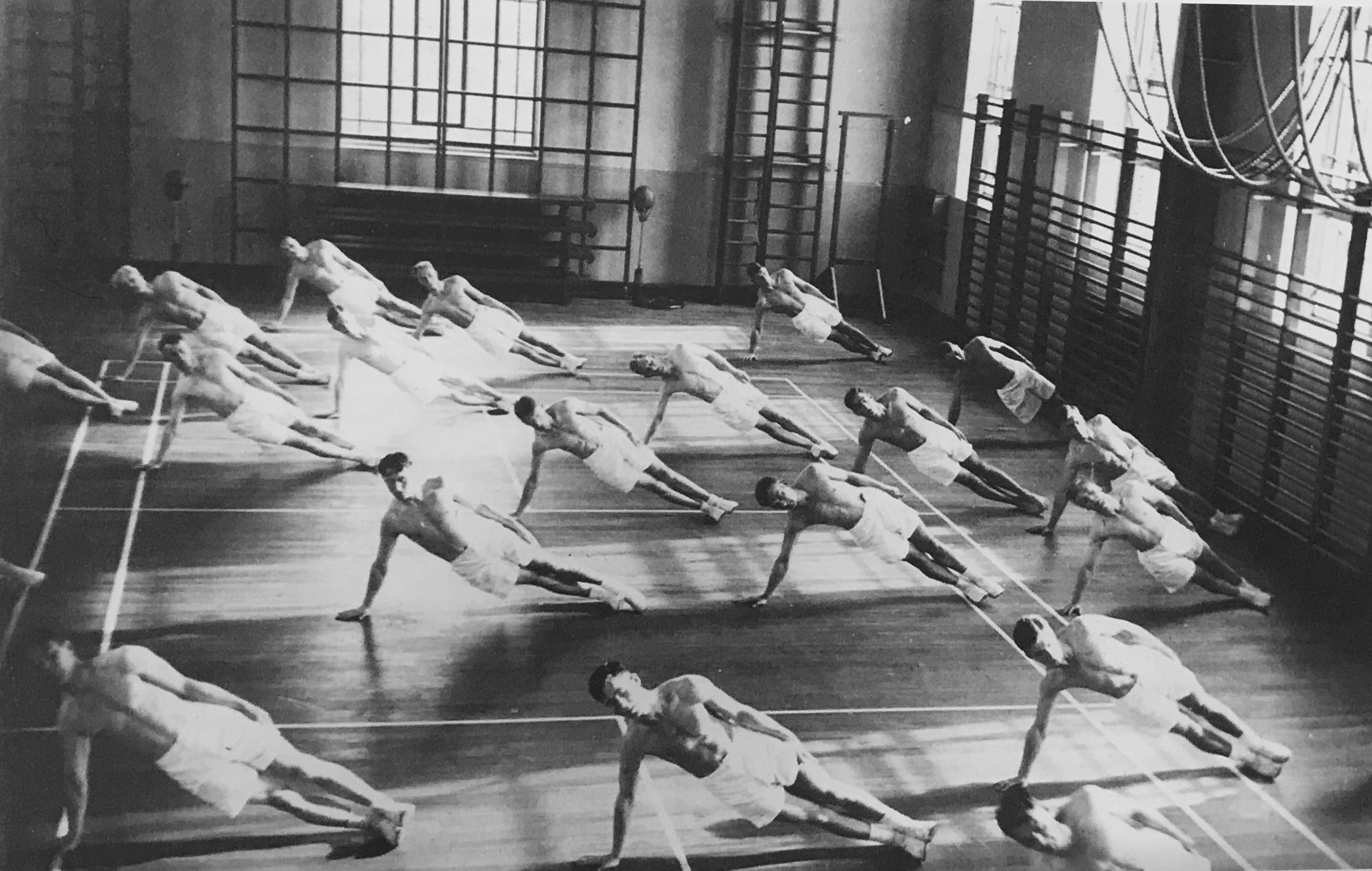 Gymnastic exercises, 1936