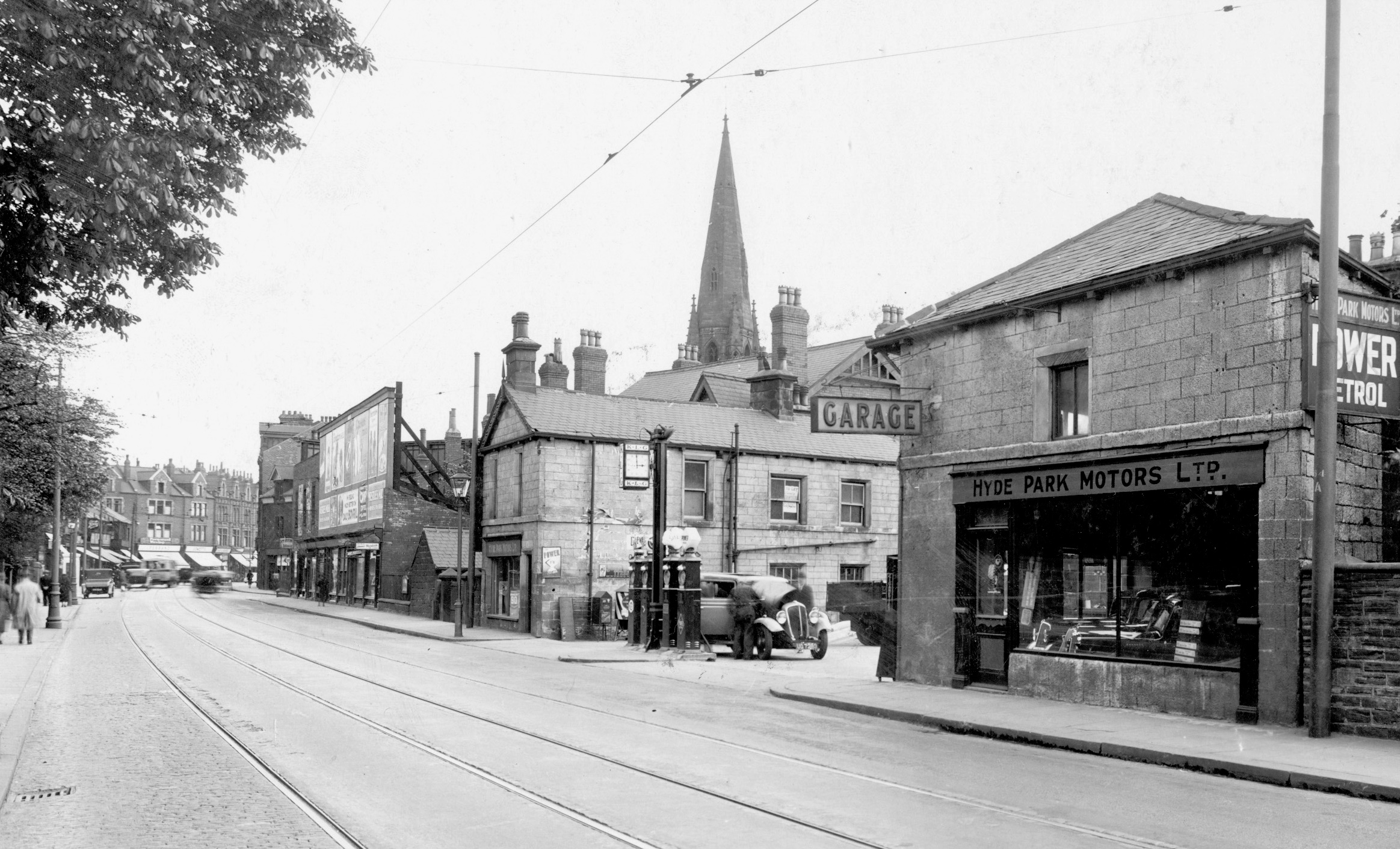 Hyde Park Motors, Headingley Lane, 1935