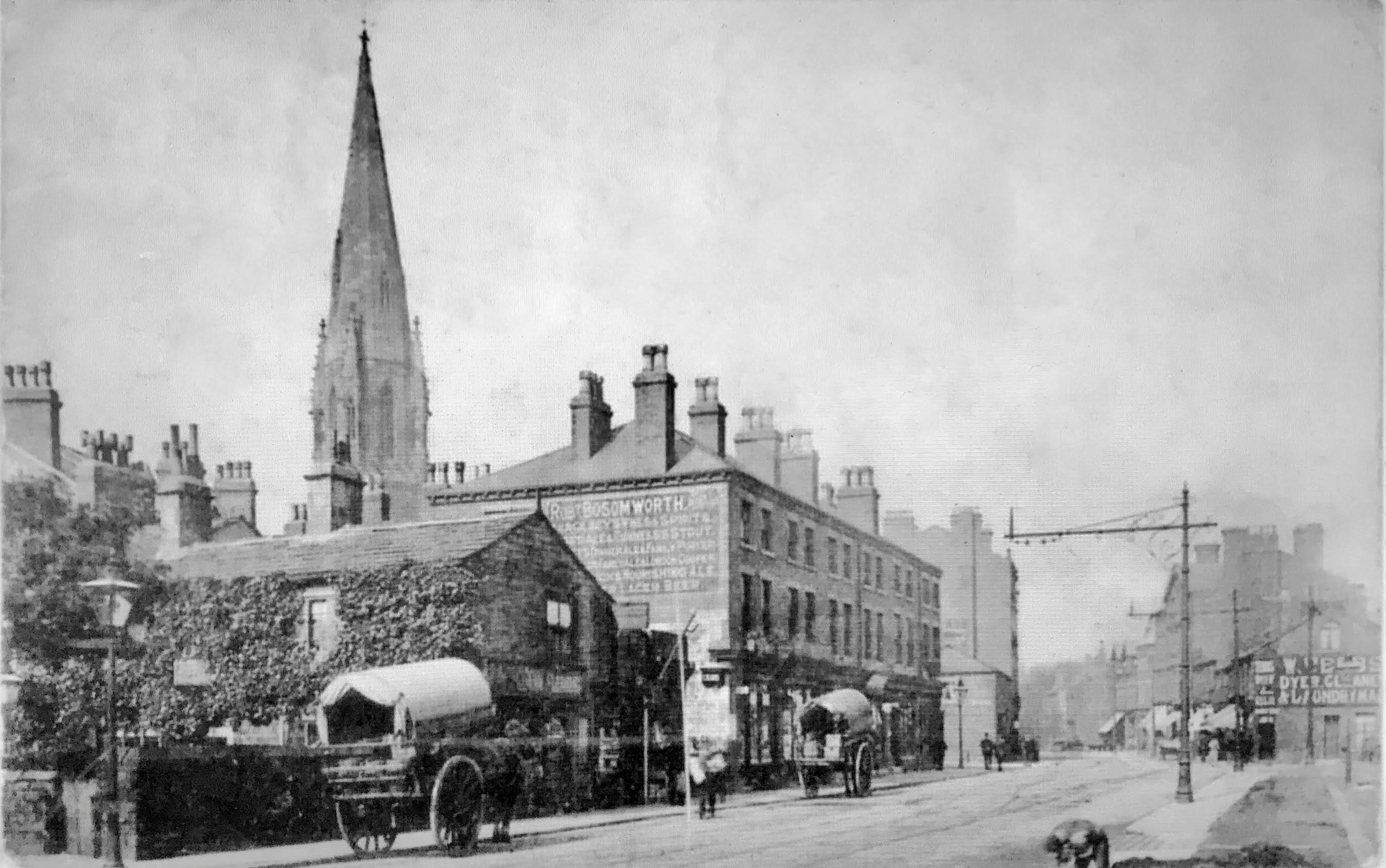 Woodhouse Lane, approaching Hyde Park Corner, undated