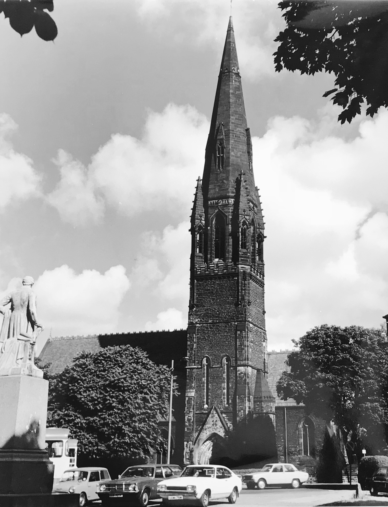 Wrangthorn Church, from Woodhouse Moor, c1960