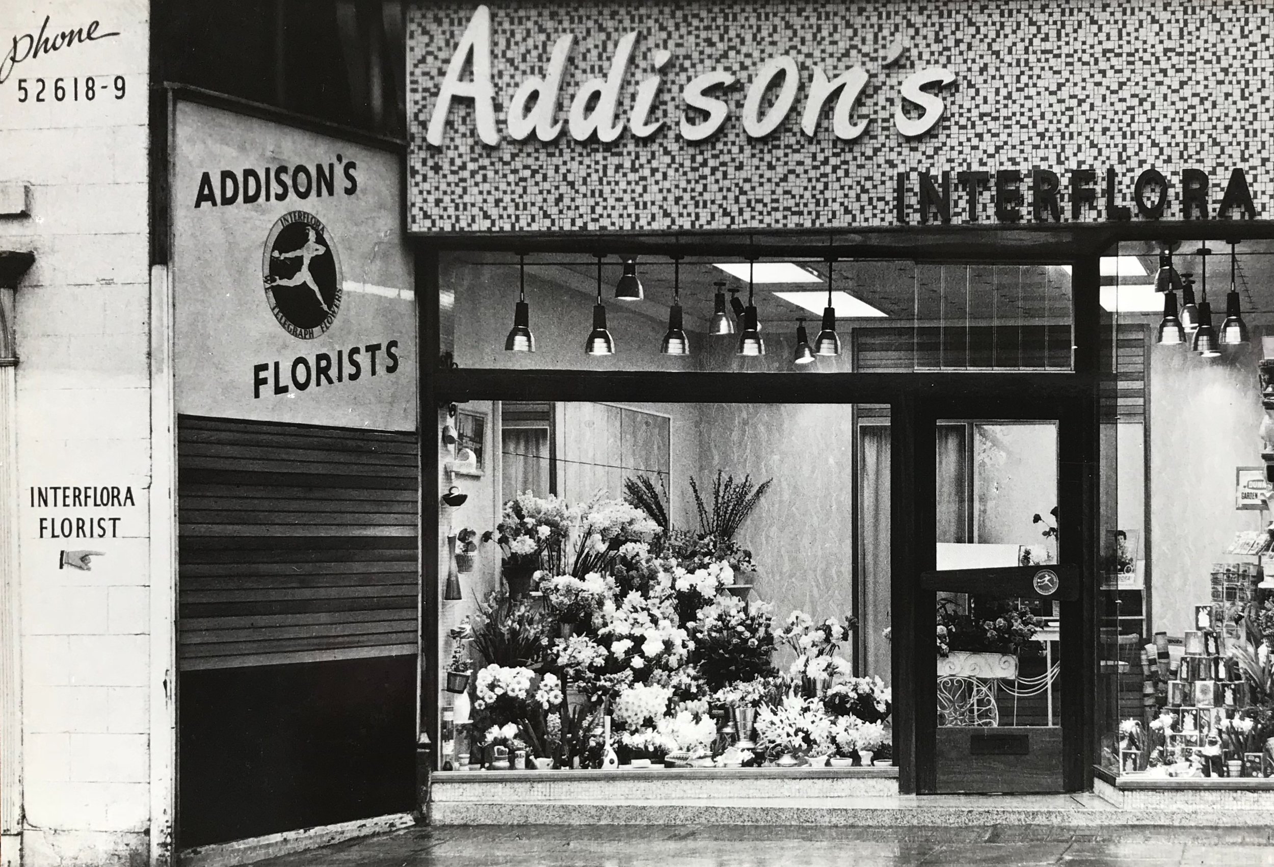 Addison’s Flower Shop, Otley Road, 1960s