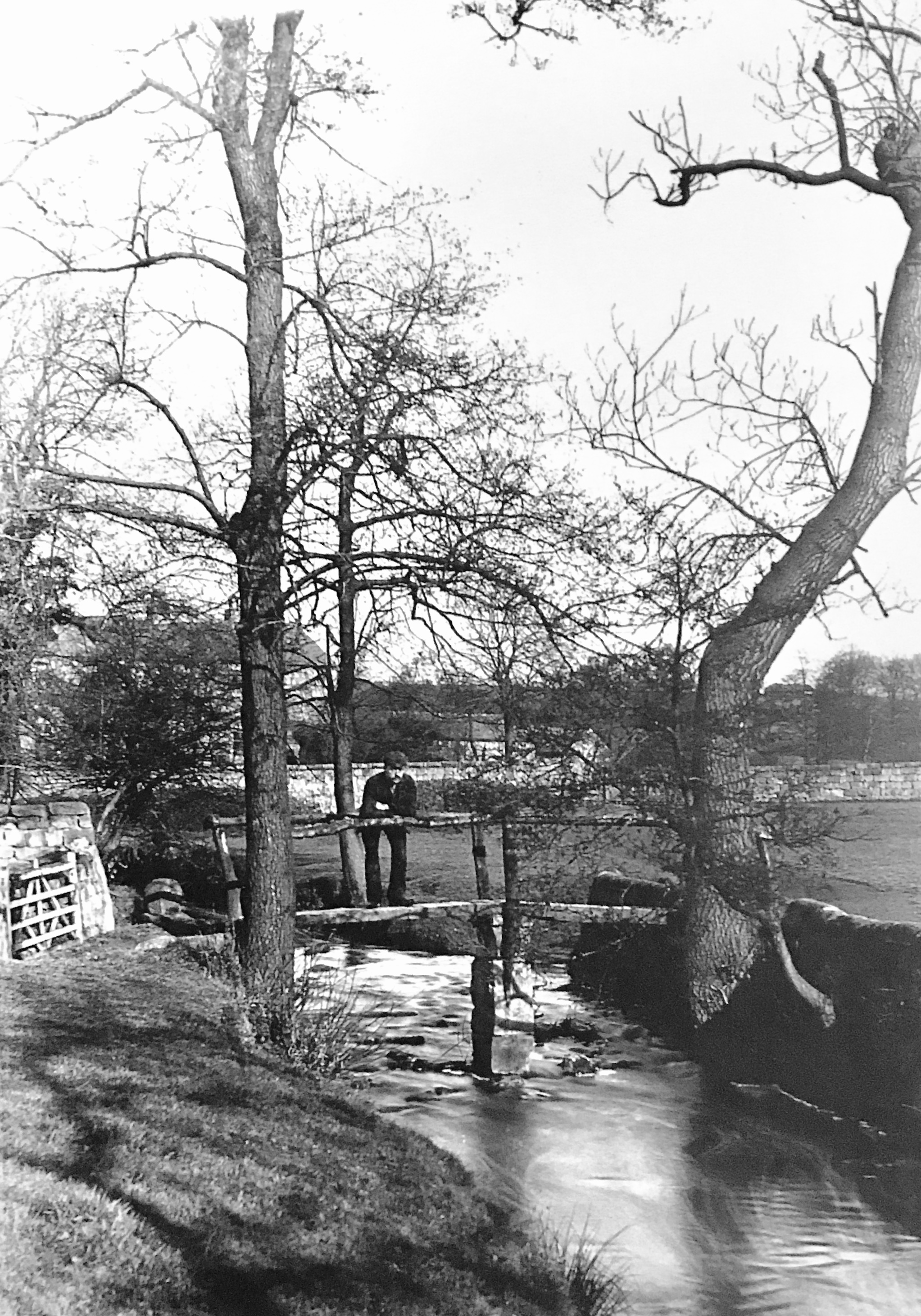 Meanwood Beck with Old Bridge, Circa 1890