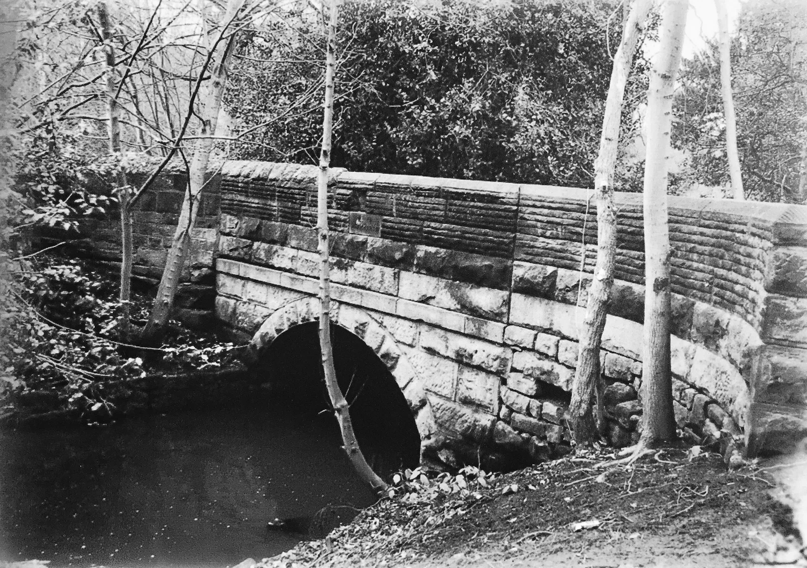 Carriage Bridge into Meanwood Park, undated