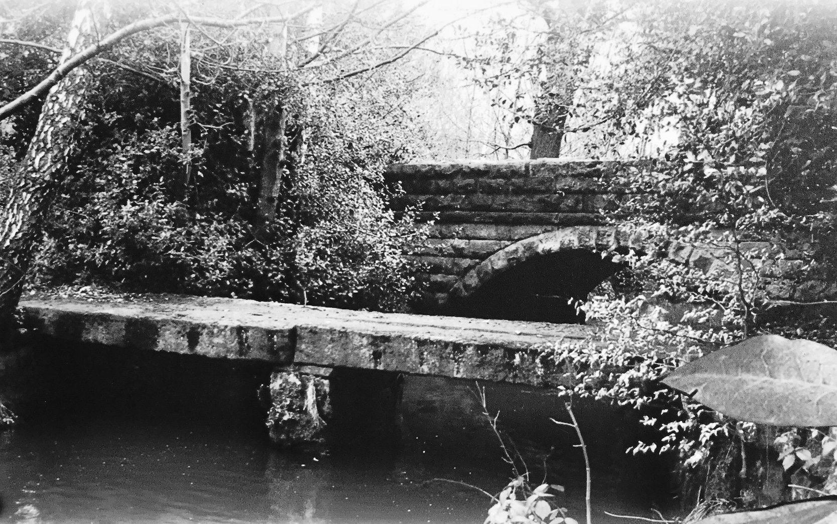 Clapper Bridge over Meanwood Beck, undated
