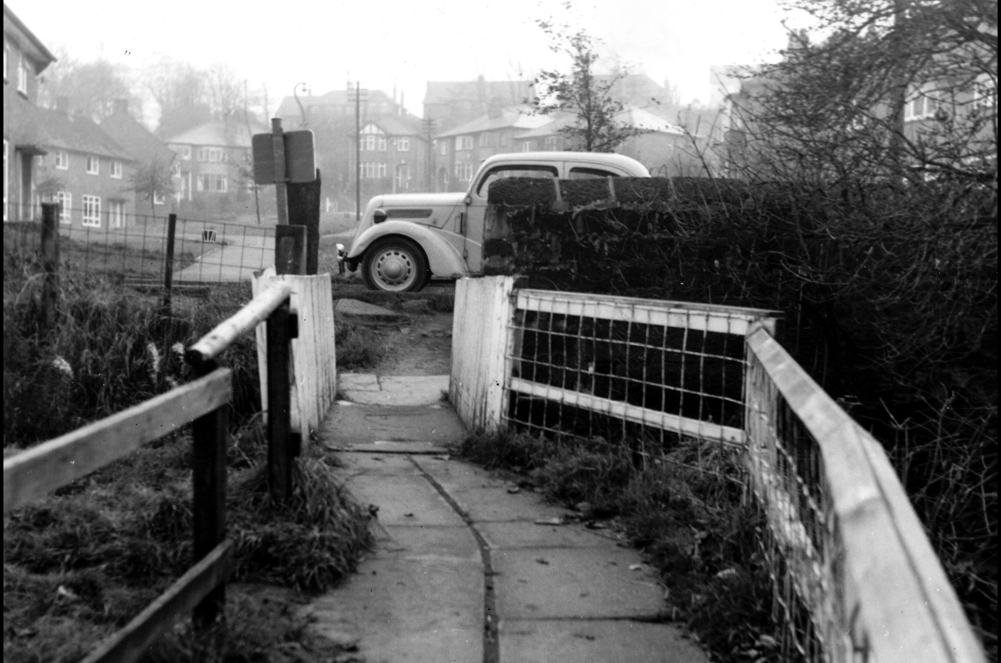 Entrance by Bridge to Meanwood Park, 1965